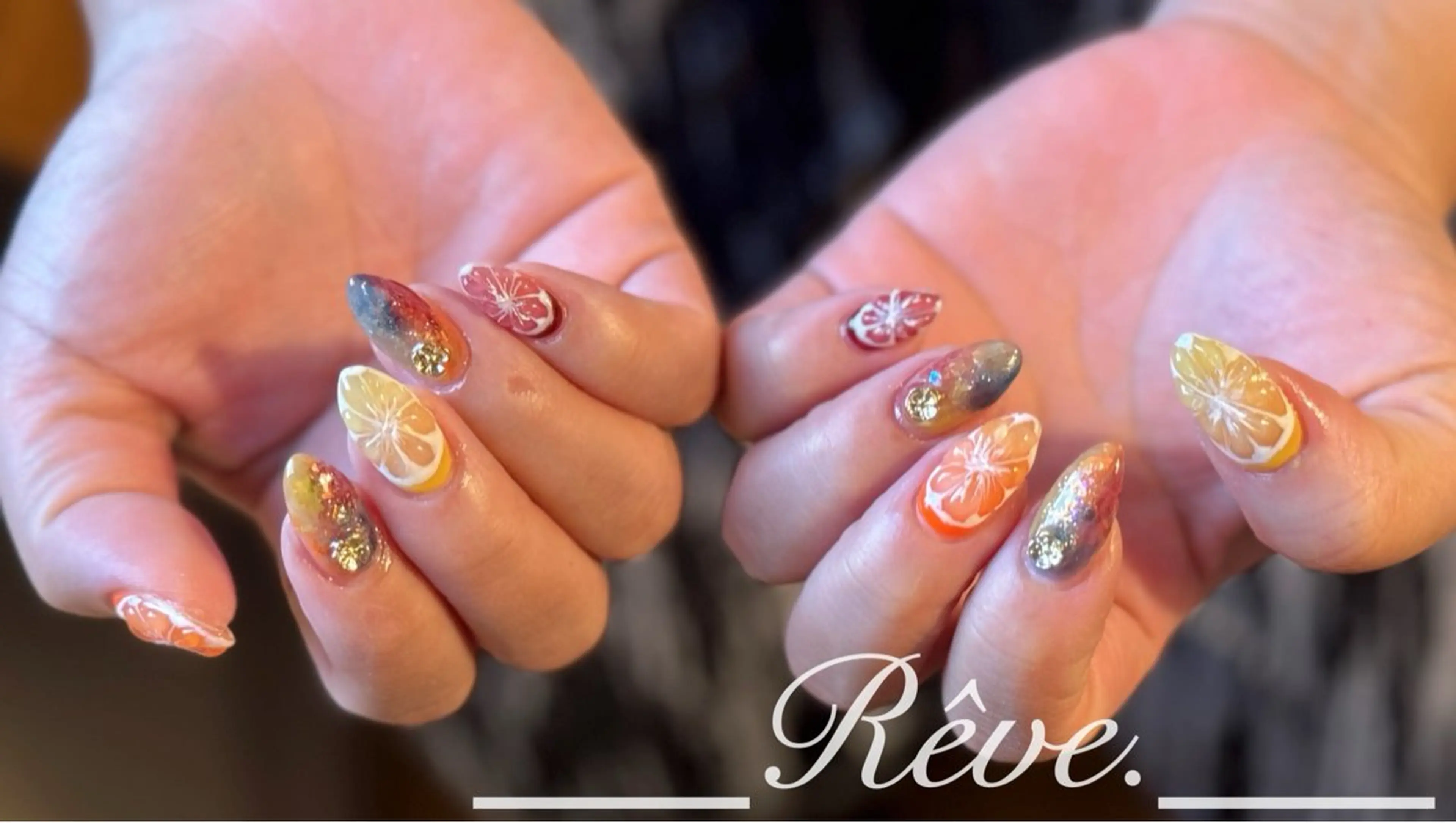 ネイル ハンドネイル Reve. 黒澤のネイルデザイン