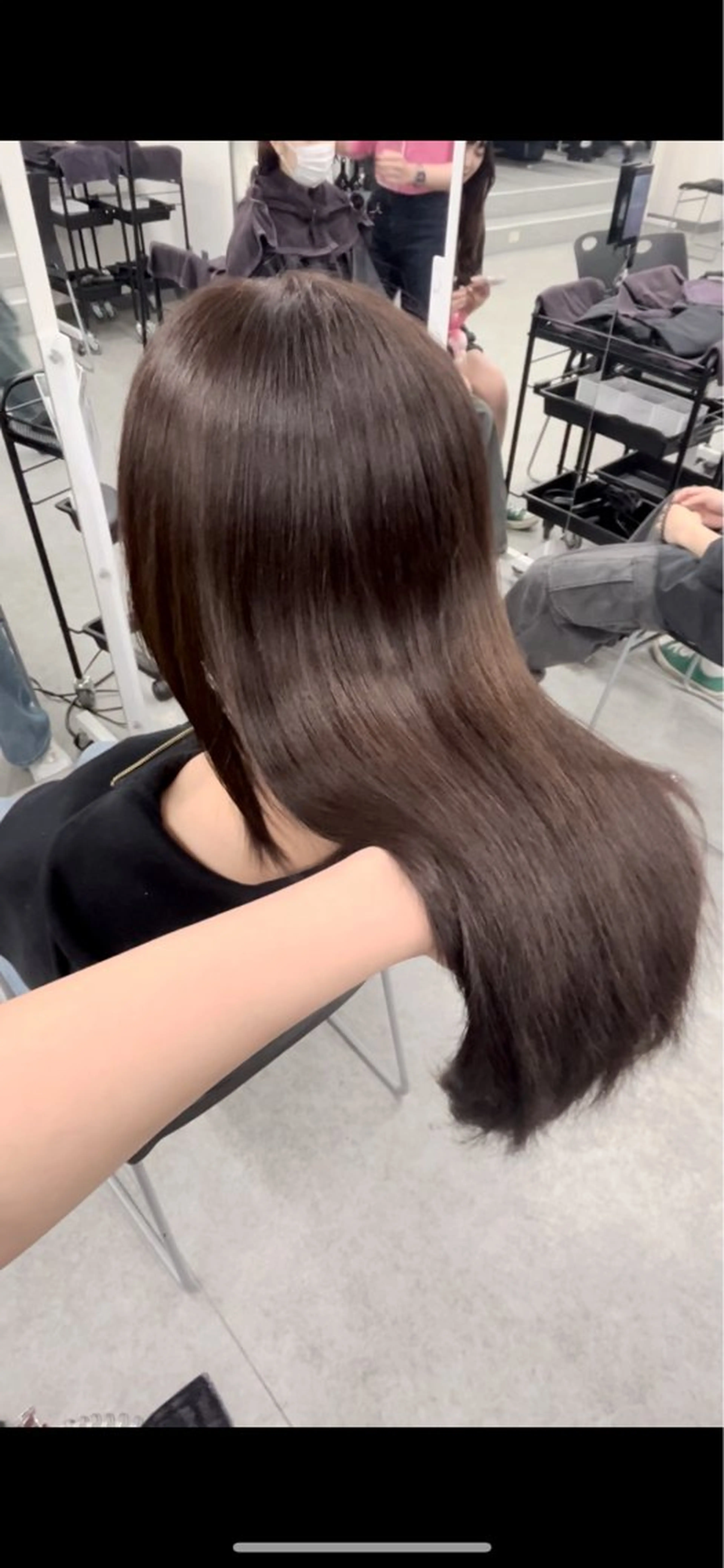ロング カラー 髪質改善 トリートメント 大人上品ベージュ 🎀HARUNAのヘアスタイル