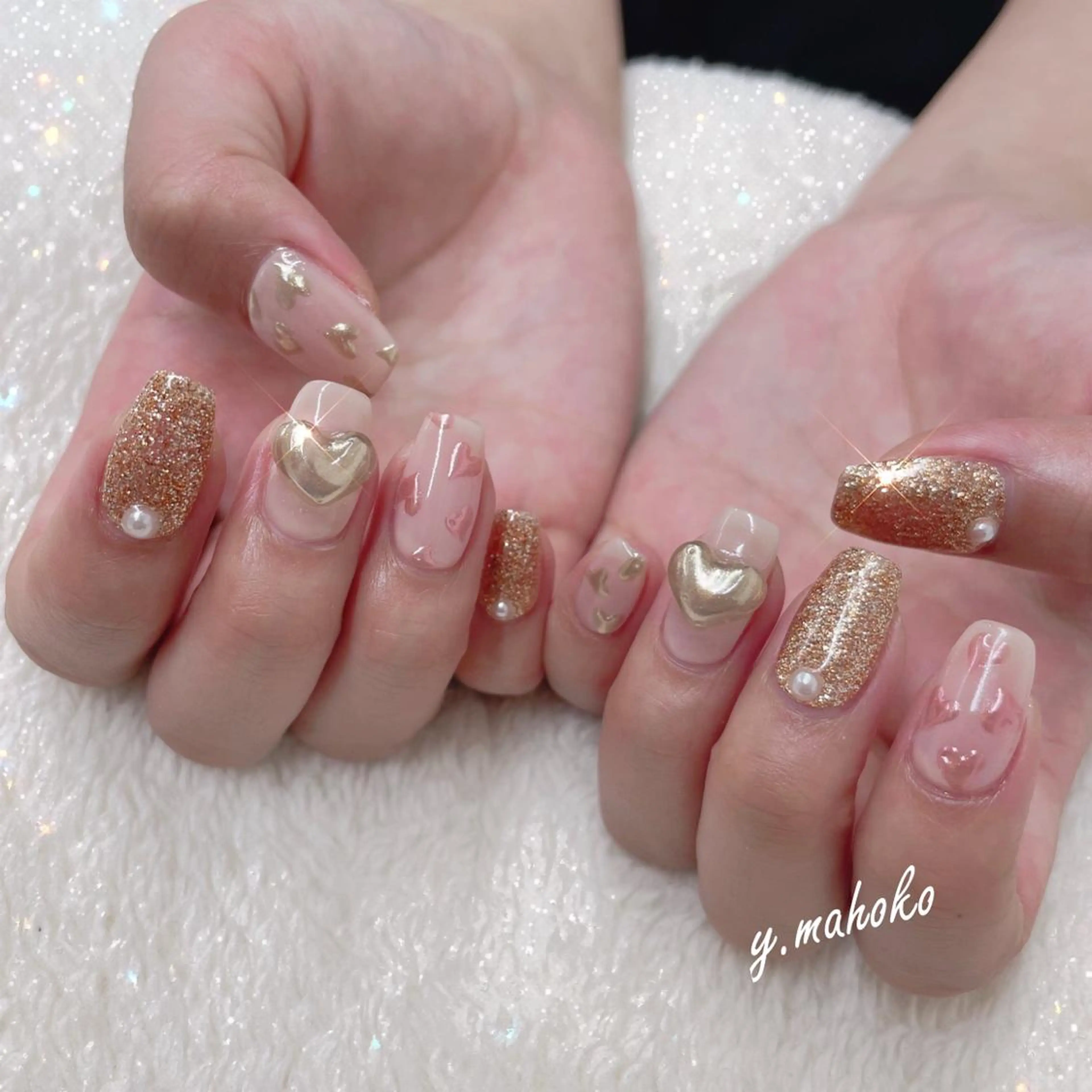 ネイル ハンドネイル パラジェル有/ 長さだし/mahoのネイルデザイン