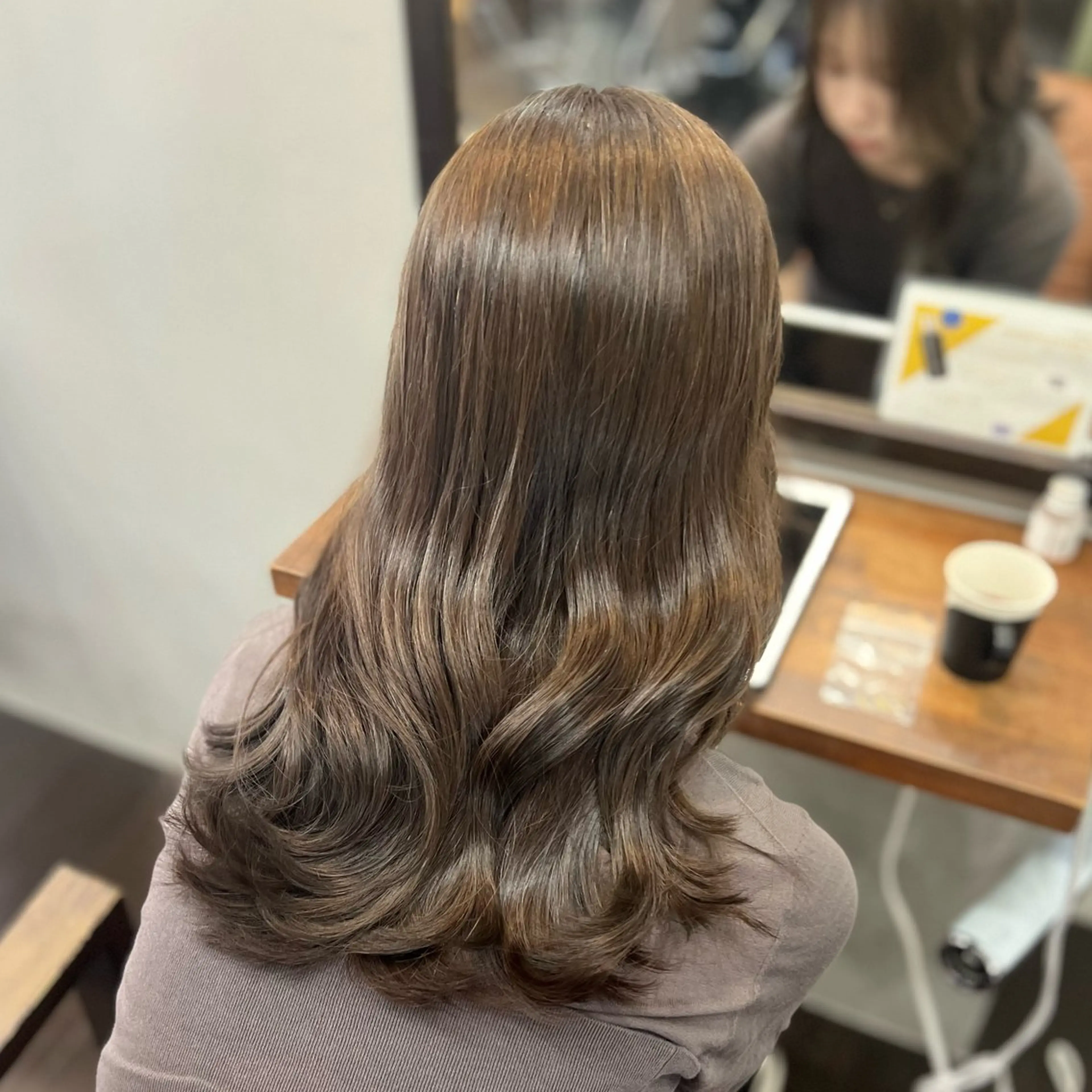 ロング カラー ブラウンカラー ヘーゼル 髪質改善✖️透明感/ レイヤー/はるなのヘアスタイル