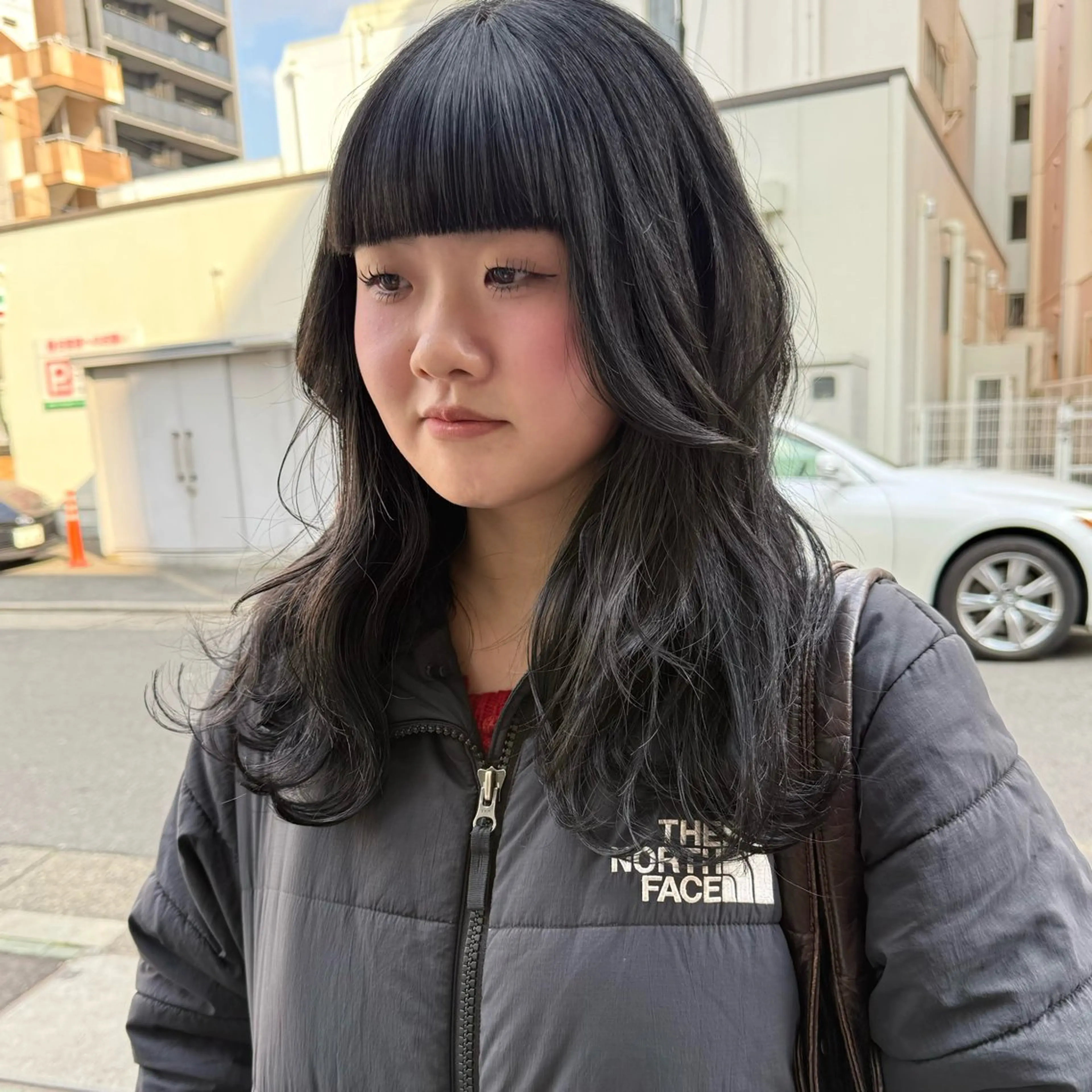 ロング カラー 黒髪 ワイドバング ヘアカラー 舟橋耀/ブリーチカラ ー/レイヤーカットのヘアスタイル