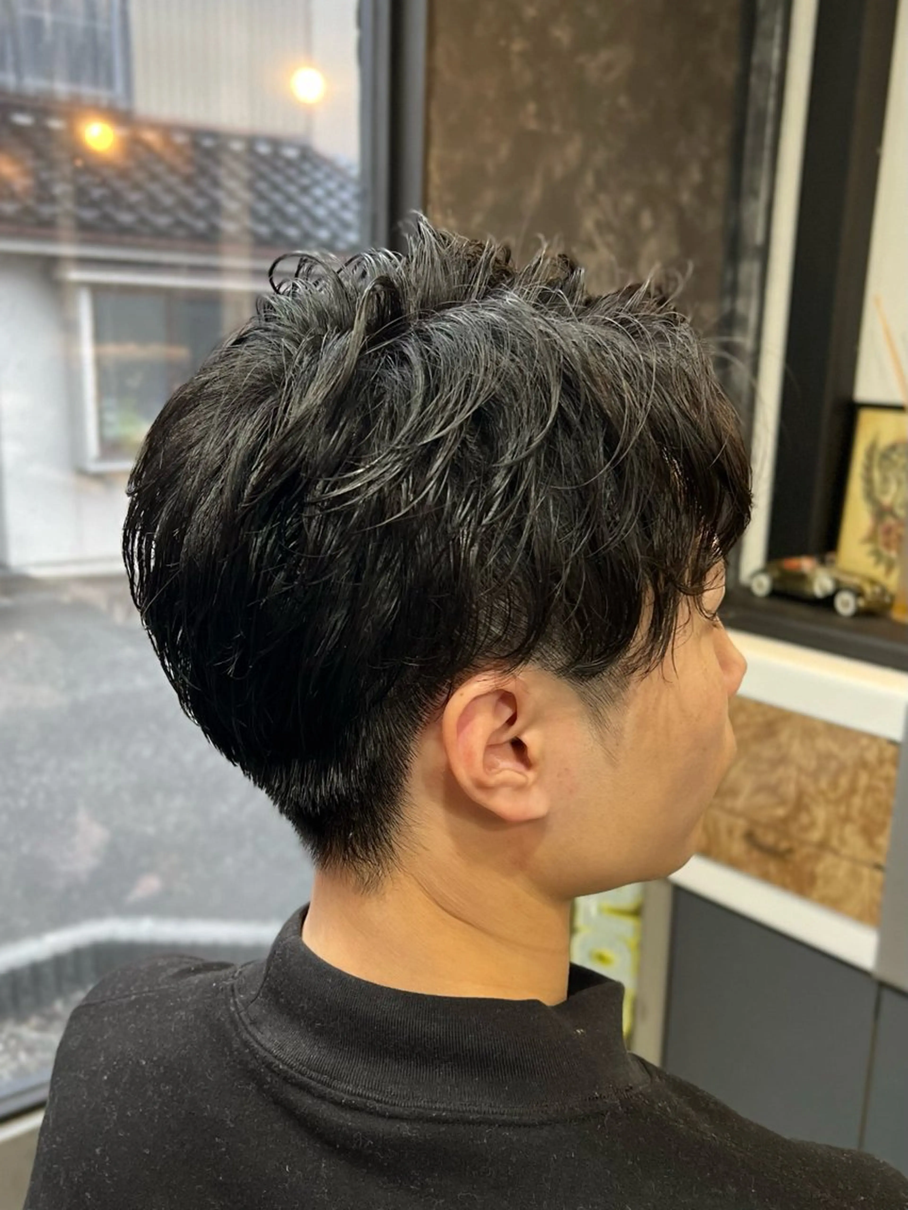 ミディアム ミディアムパーマ 【メンズカット】 。のヘアスタイル