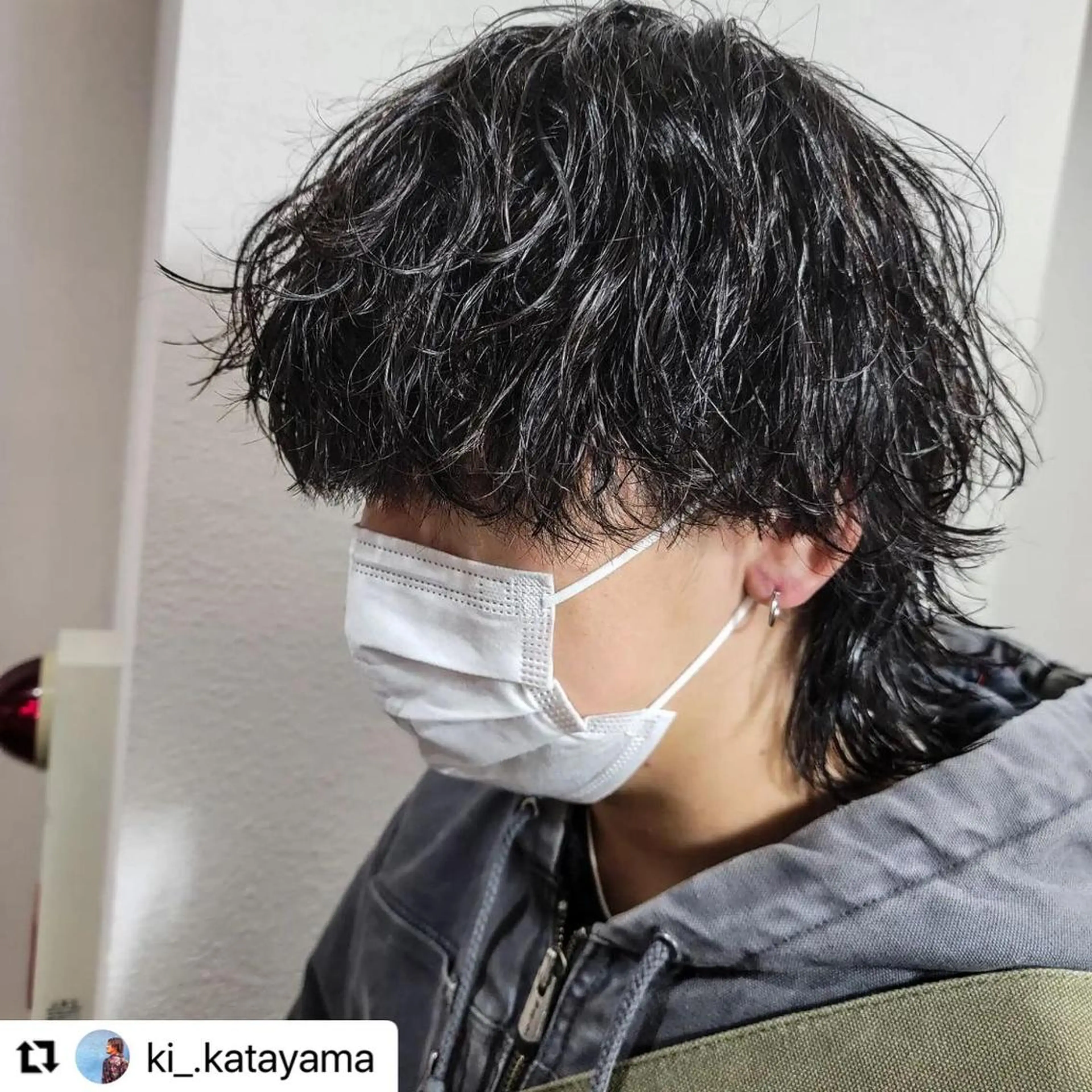 ミディアム カラー メンズ ミディアムパーマ メンズパーマ メンズツイストパーマ 波巻きパーマ ツイストパーマ 🩷Eny terrace🩷のヘアスタイル