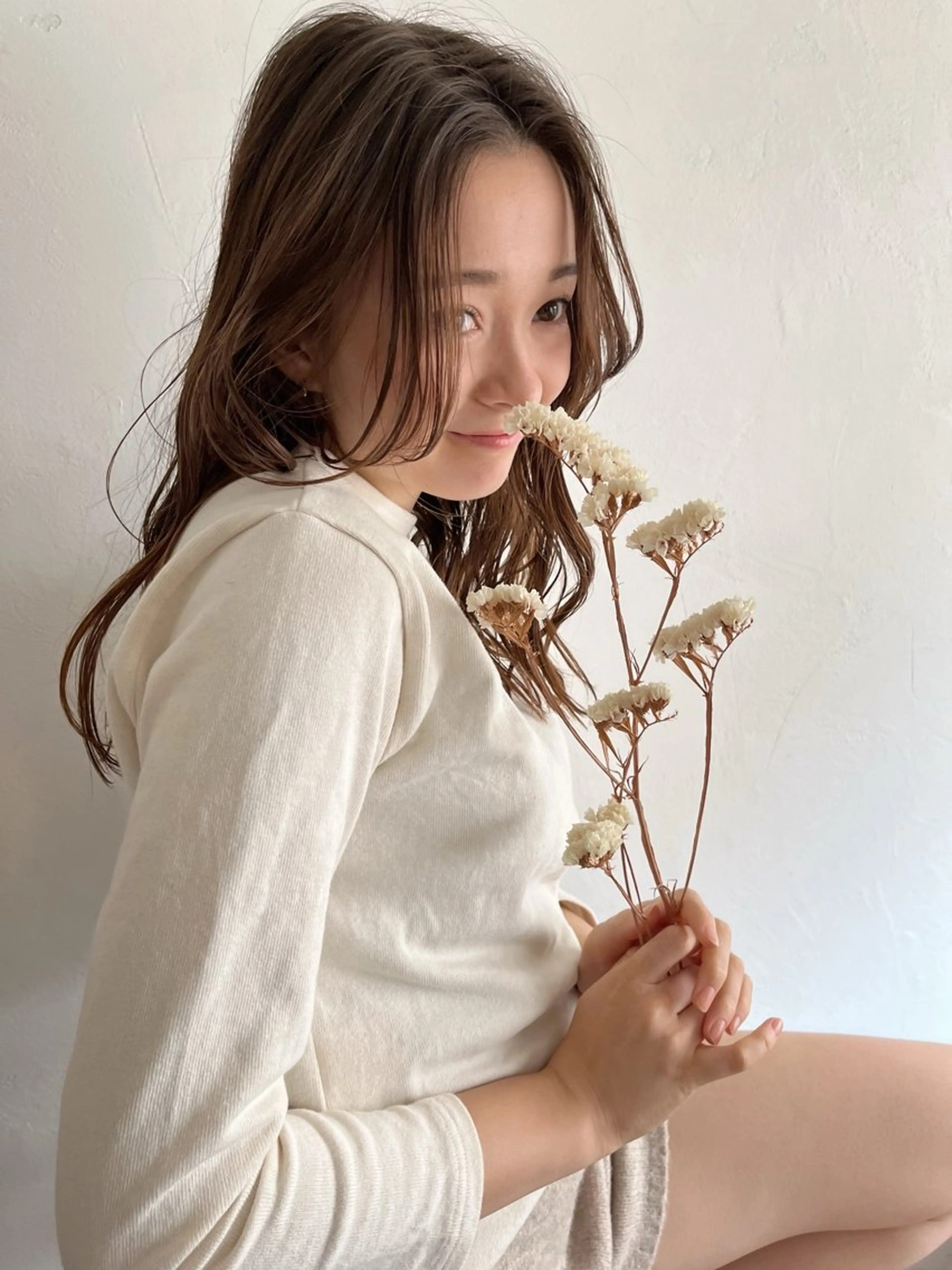 ロング ヘアカラー 透明感カラー♡ 岡部瑠里のヘアスタイル