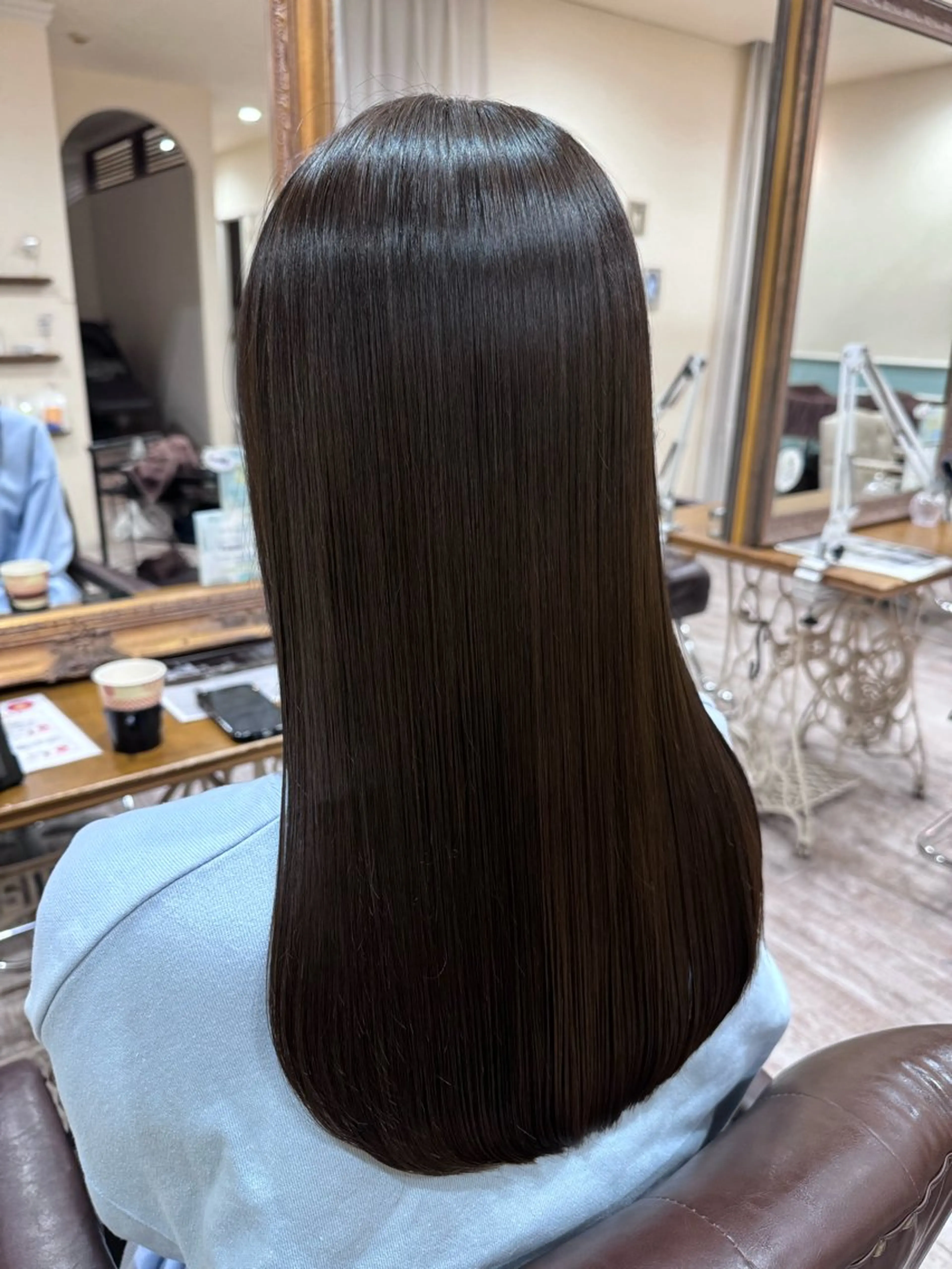 ロング カラー 髪質改善 レイヤーカット ロング カット ヘアカラー 縮毛矯正 トリートメント 新越谷noble店長 松本拓也▶◀*.のヘアスタイル