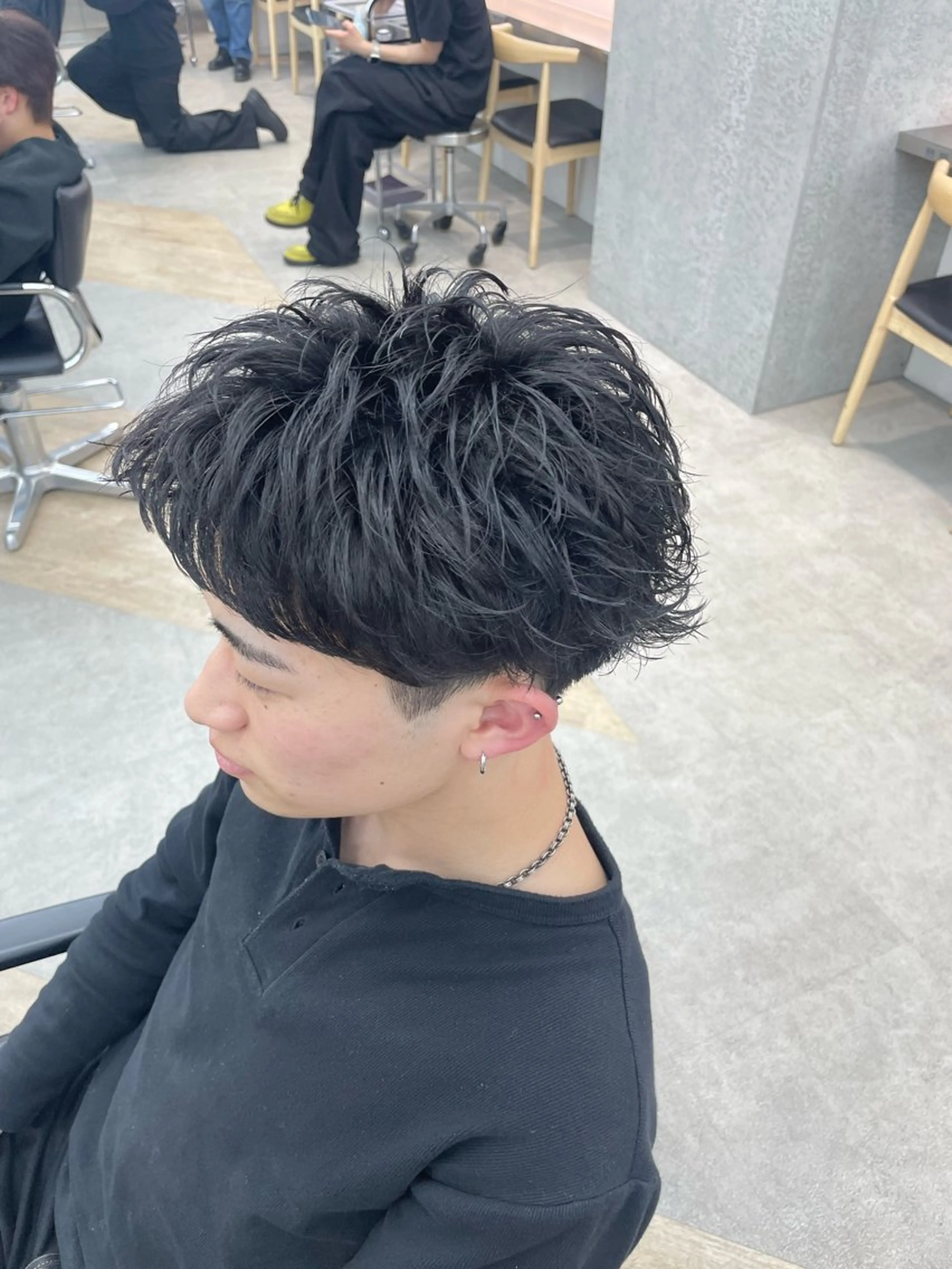 パーマ メンズ メンズパーマ カット パーマ メンズ/シャドウ/ 波巻き/kyogoのヘアスタイル