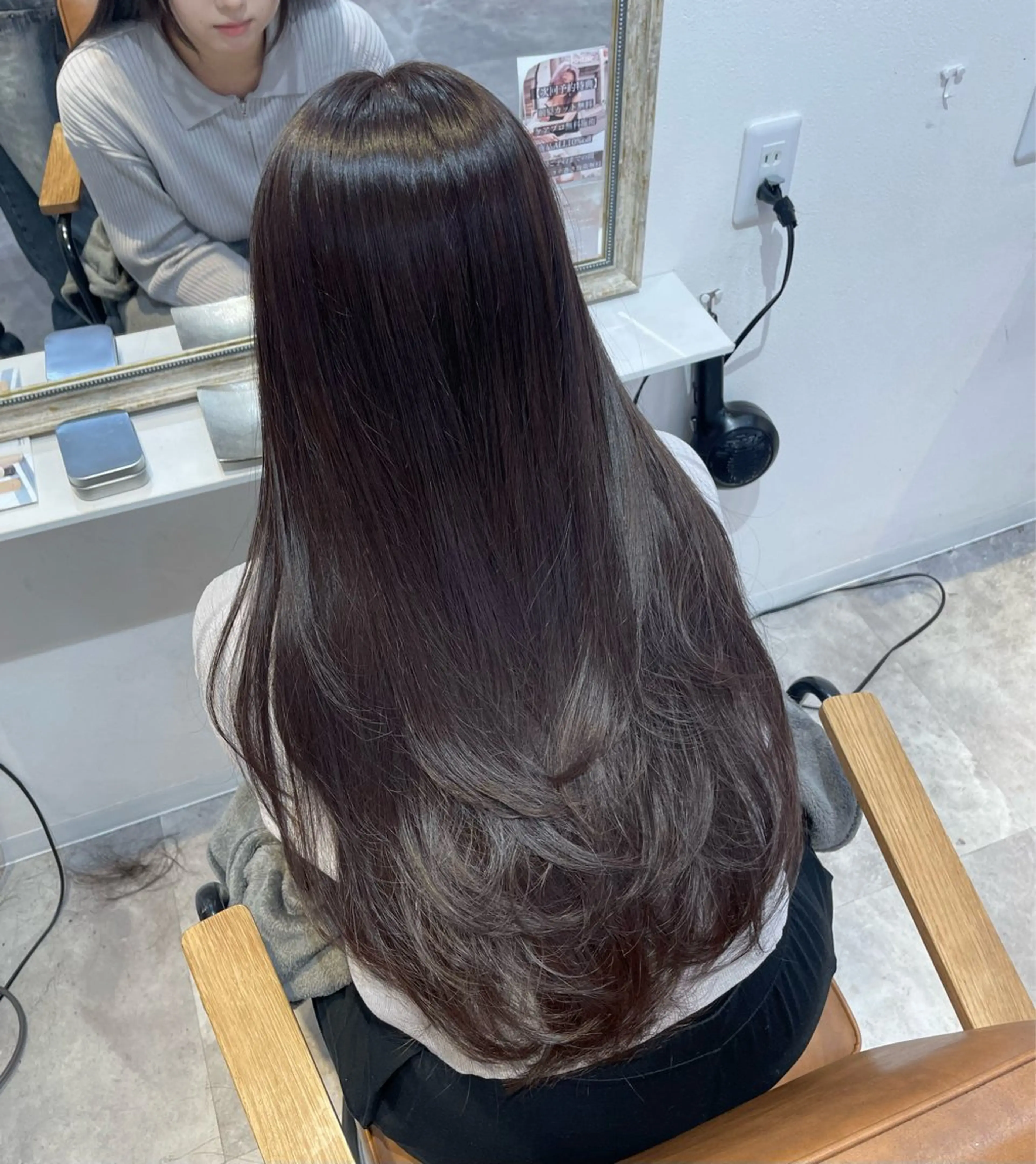 ロング カラー ブラウンカラー ショコラブラウン 透明感カラー ロング トリートメント ヘアカラー トリートメント 垢抜け似合わせカラー /梅田 /ayanaのヘアスタイル