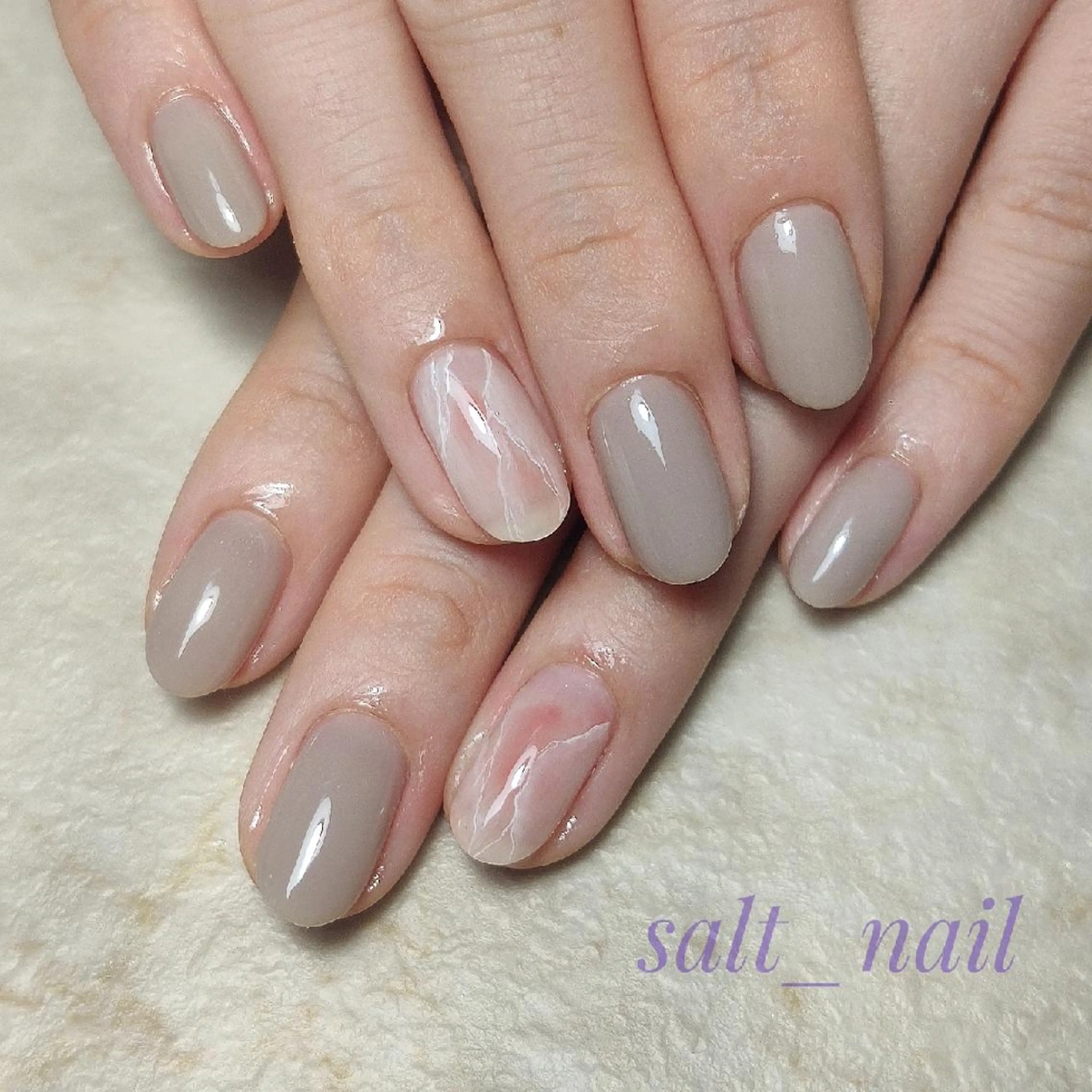 ネイル 大理石ネイル(マーブル) 個人サロン saltnailのネイルデザイン