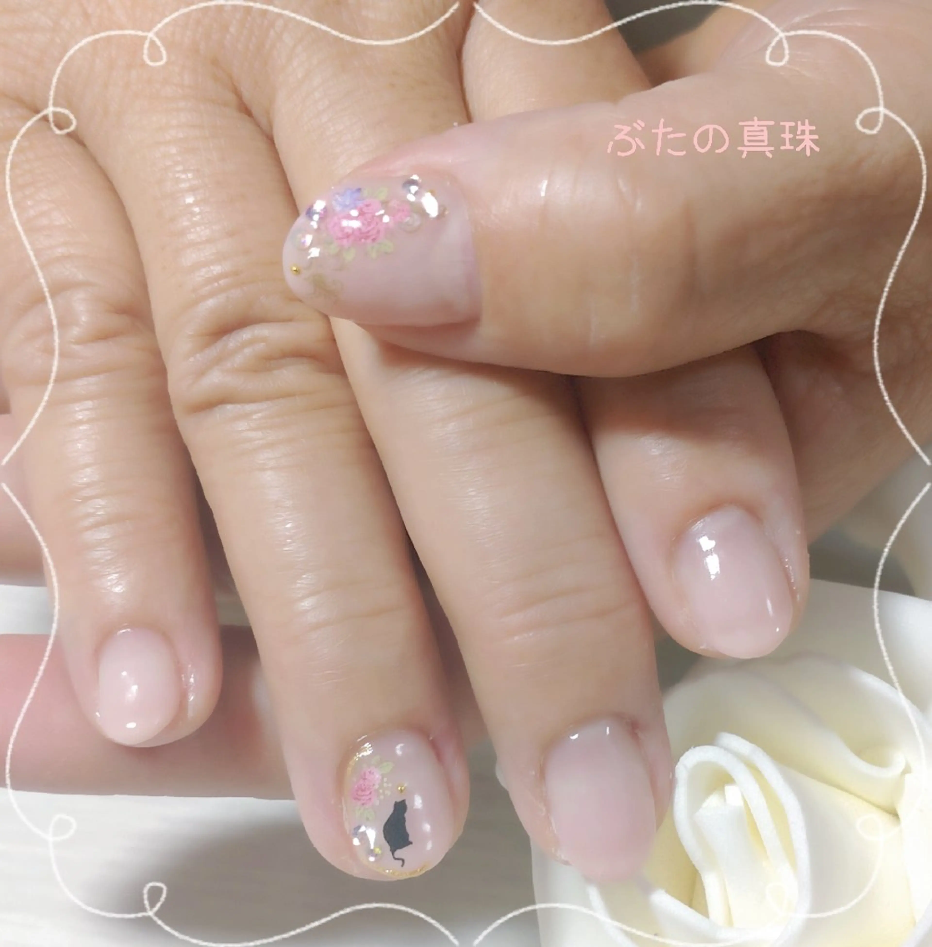 ネイル ハンドネイル 林 珠里のネイルデザイン