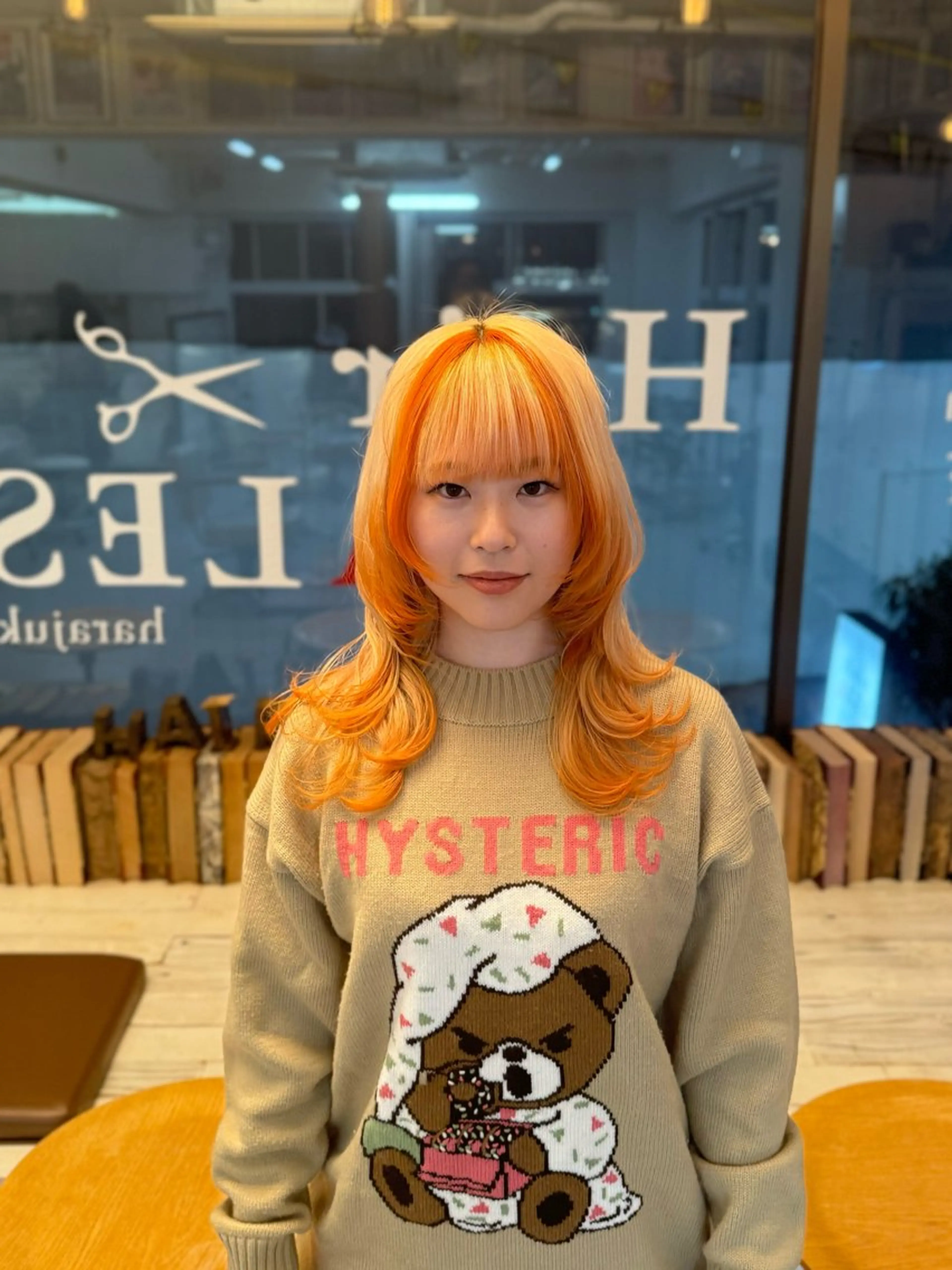 セミロング カラー カット ヘアカラー トリートメント ウルフレイヤー エクステ/kokiのヘアスタイル