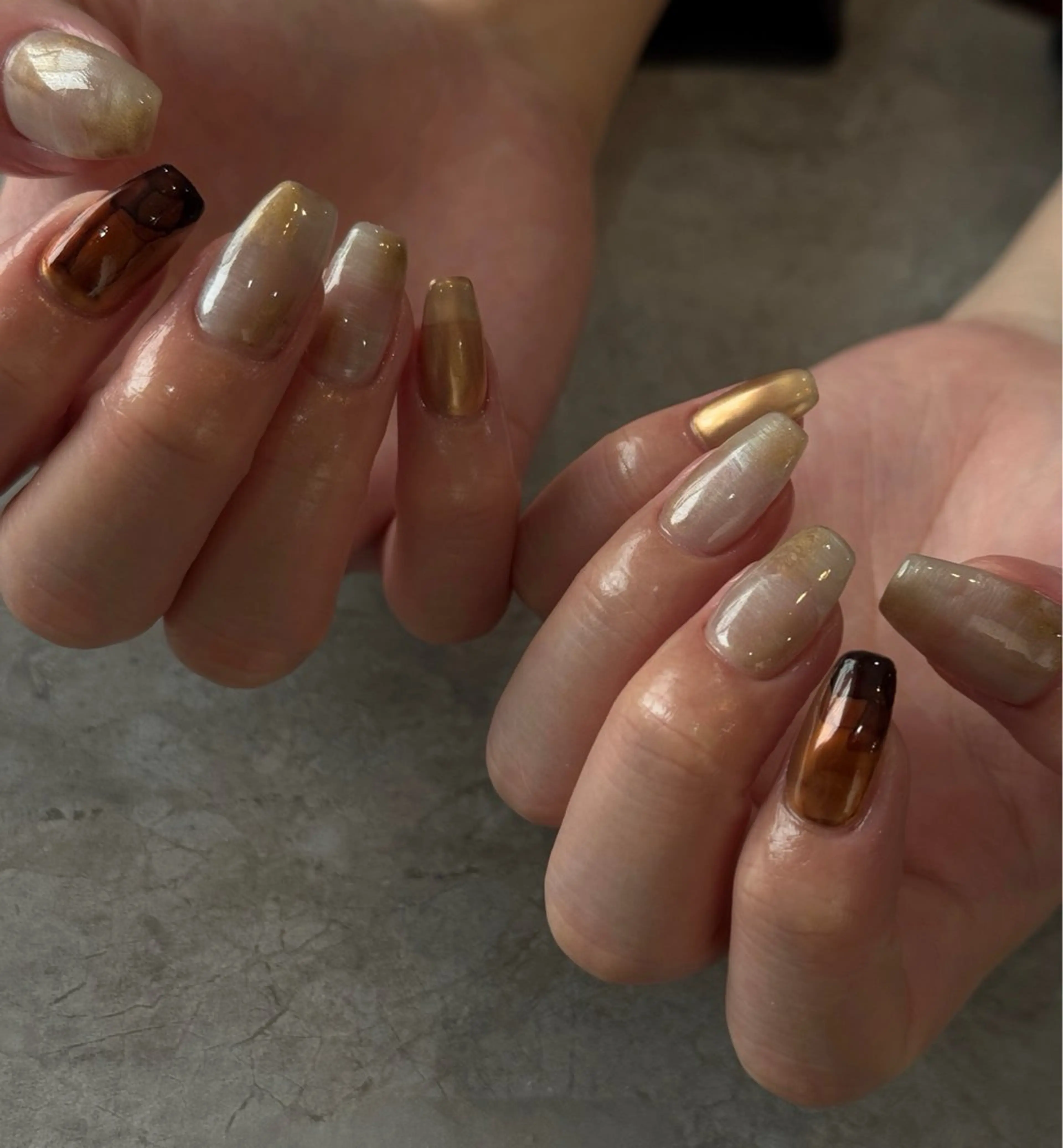 ネイル ニュアンスネイル ハンドネイル Blé nailのネイルデザイン