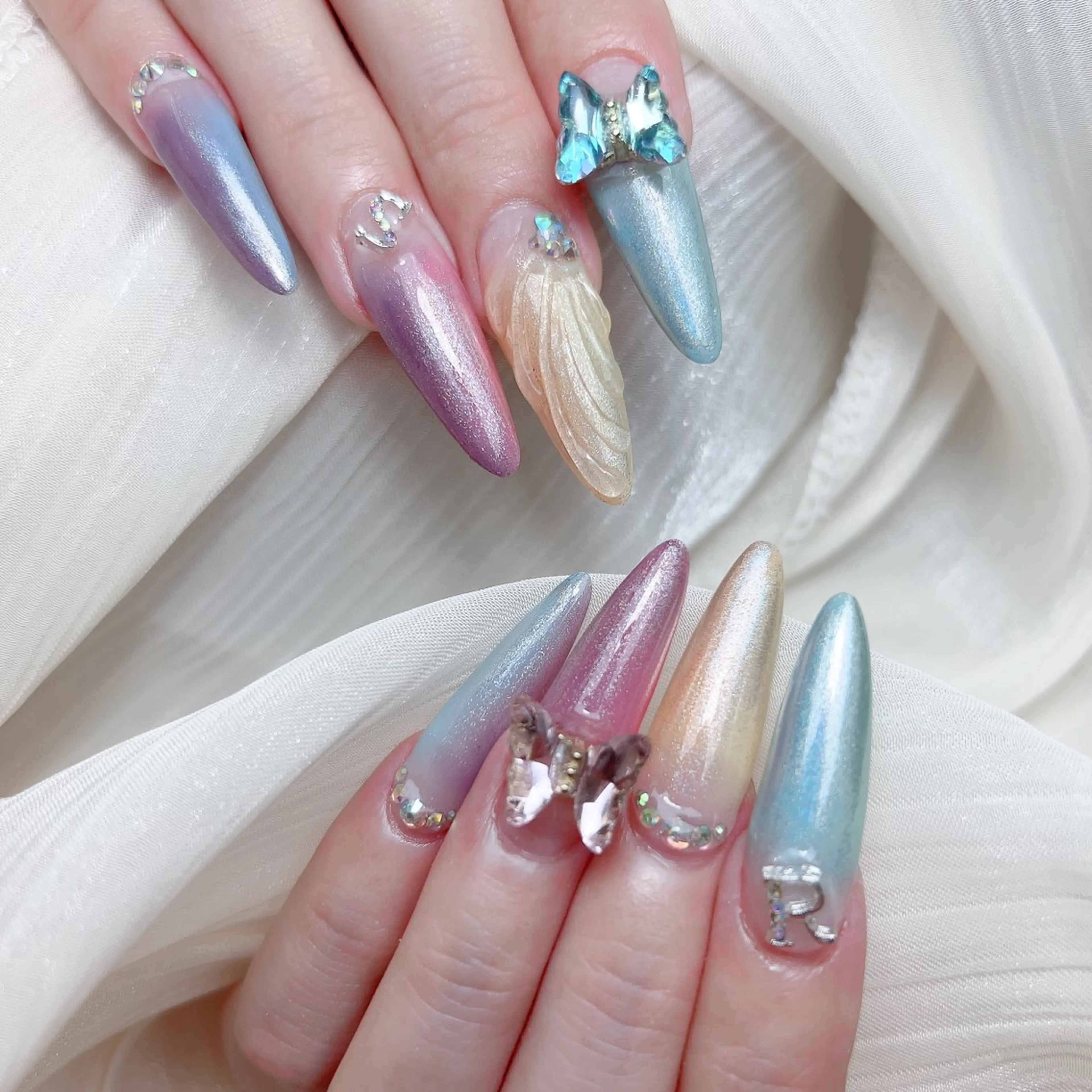 ネイル M🌷nail 長さだし専門店のネイルデザイン