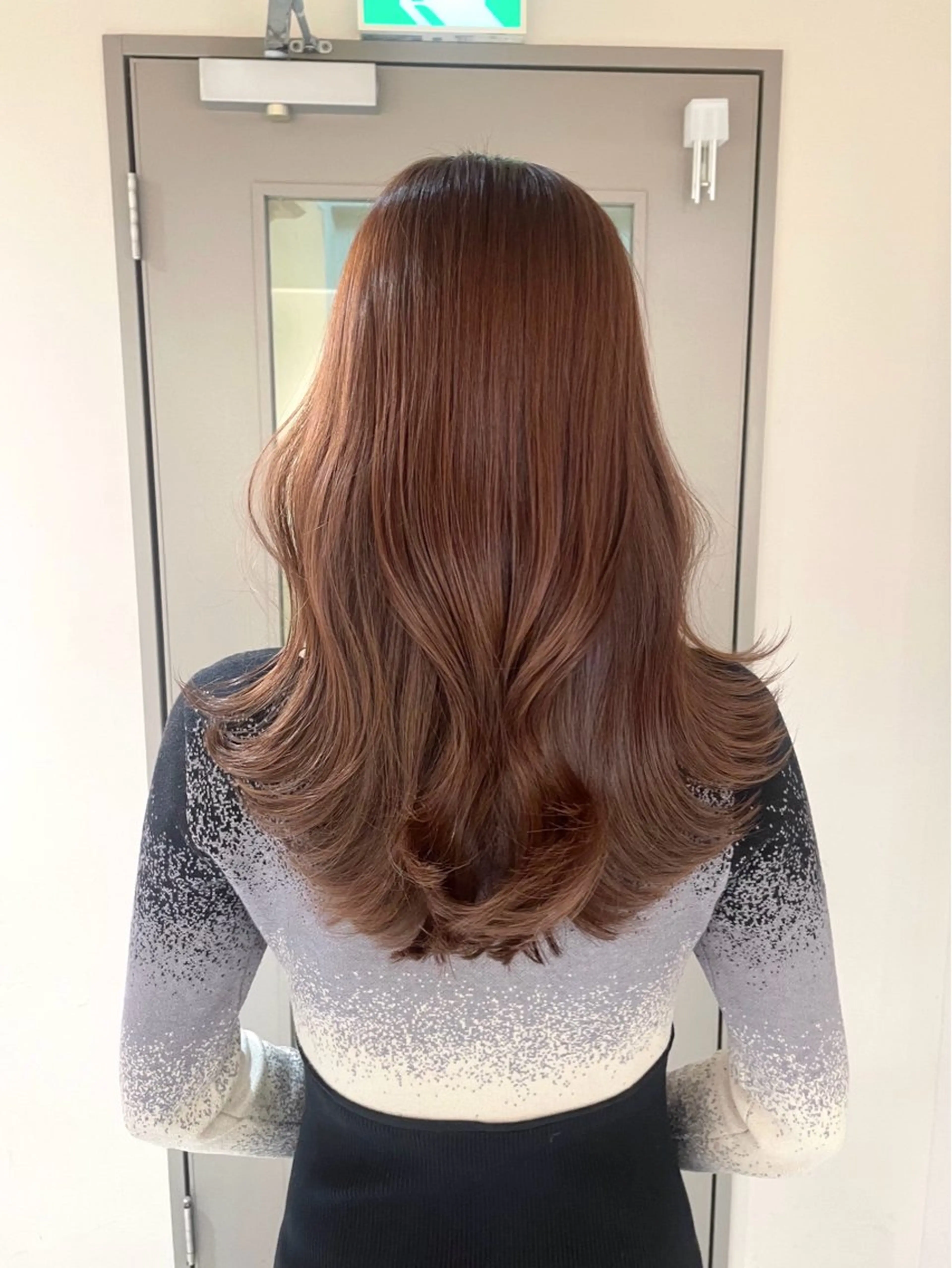 セミロング カラー ブラウンカラー ダブルカラー ピンクカラー 顔周りカット レイヤーカット カット ヘアカラー トリートメント 横浜/レイヤーカット /韓国ヘア/佐藤記正のヘアスタイル