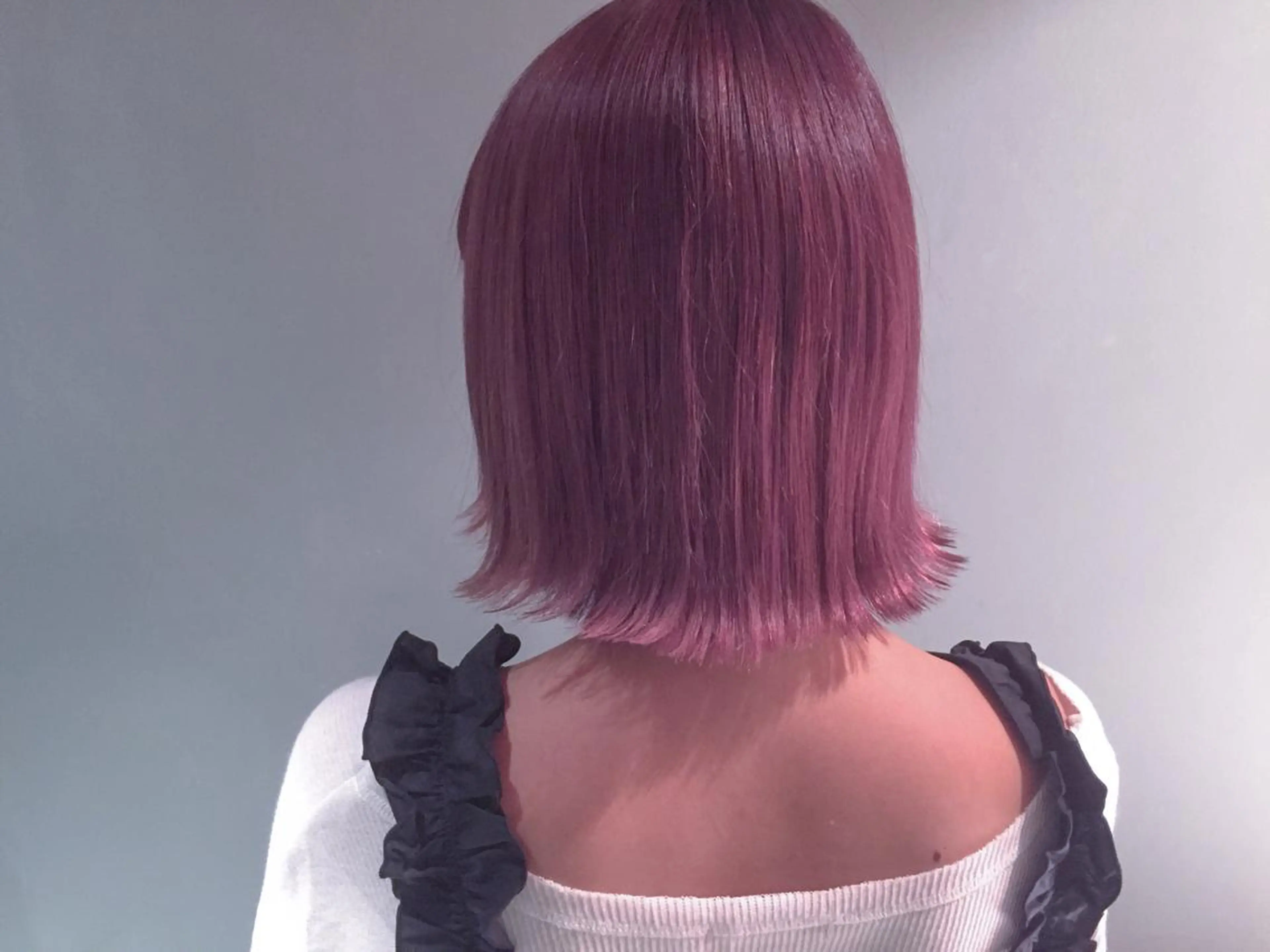 ミディアム カラー ピンクカラー salonF 🔸hamaのマツエク・マツパデザイン