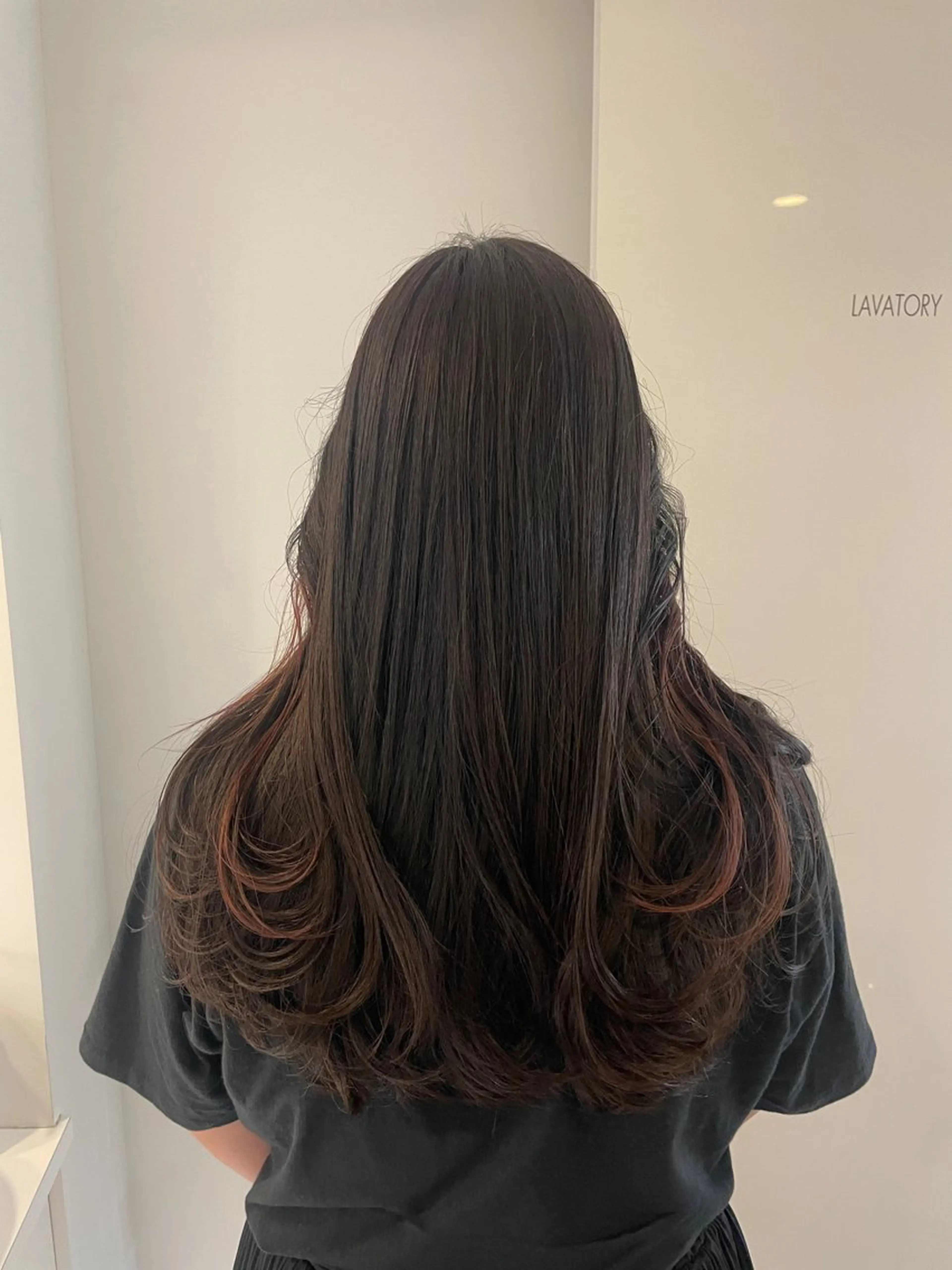 ロング カラー ヘアカラー 🎨透明感カラー/ ハイライト/近藤怜那のヘアスタイル
