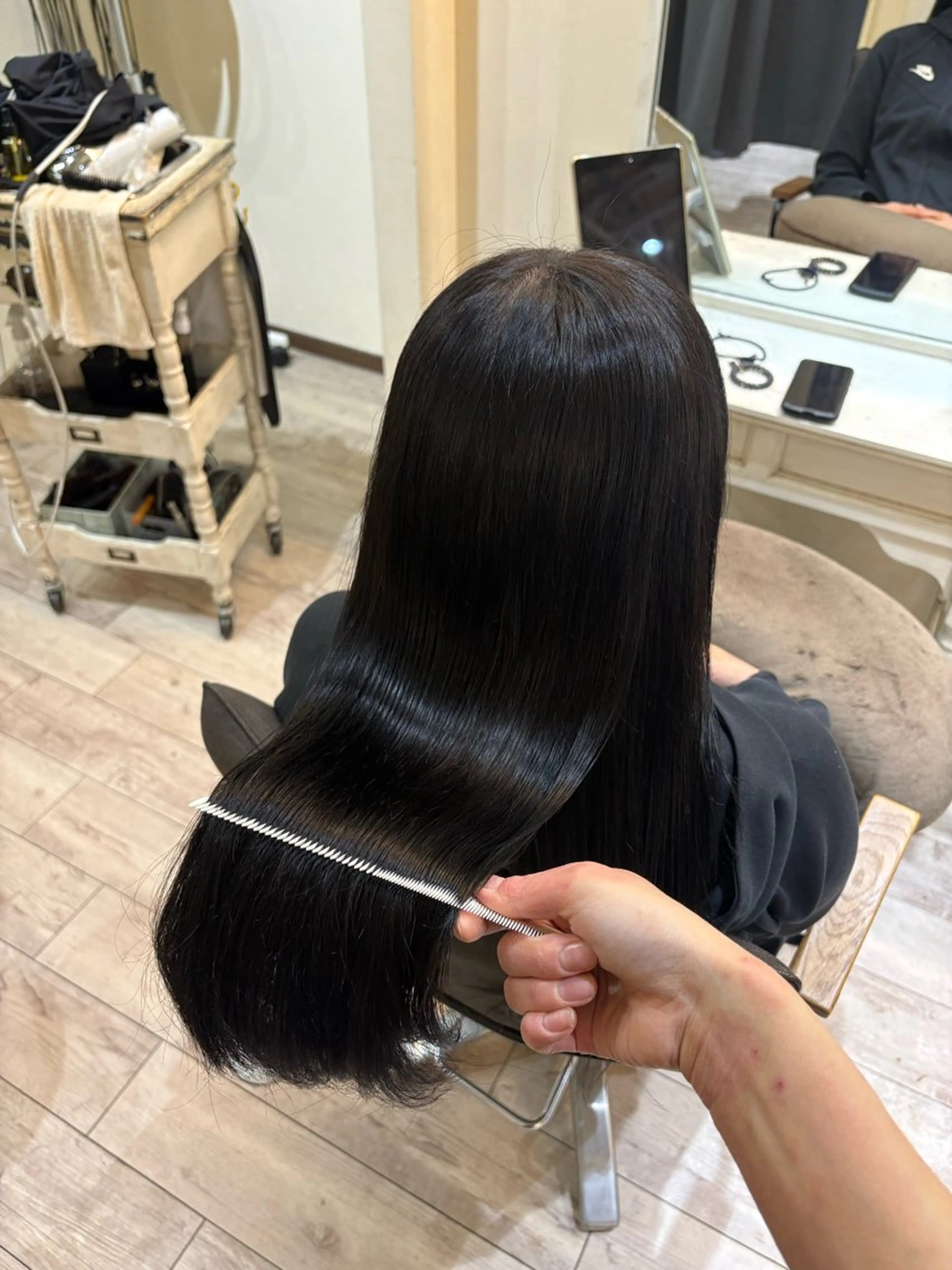 ロング カラー カット ヘアカラー トリートメント 艶髪/縮毛矯正/ レイヤー/栄/あやかのヘアスタイル