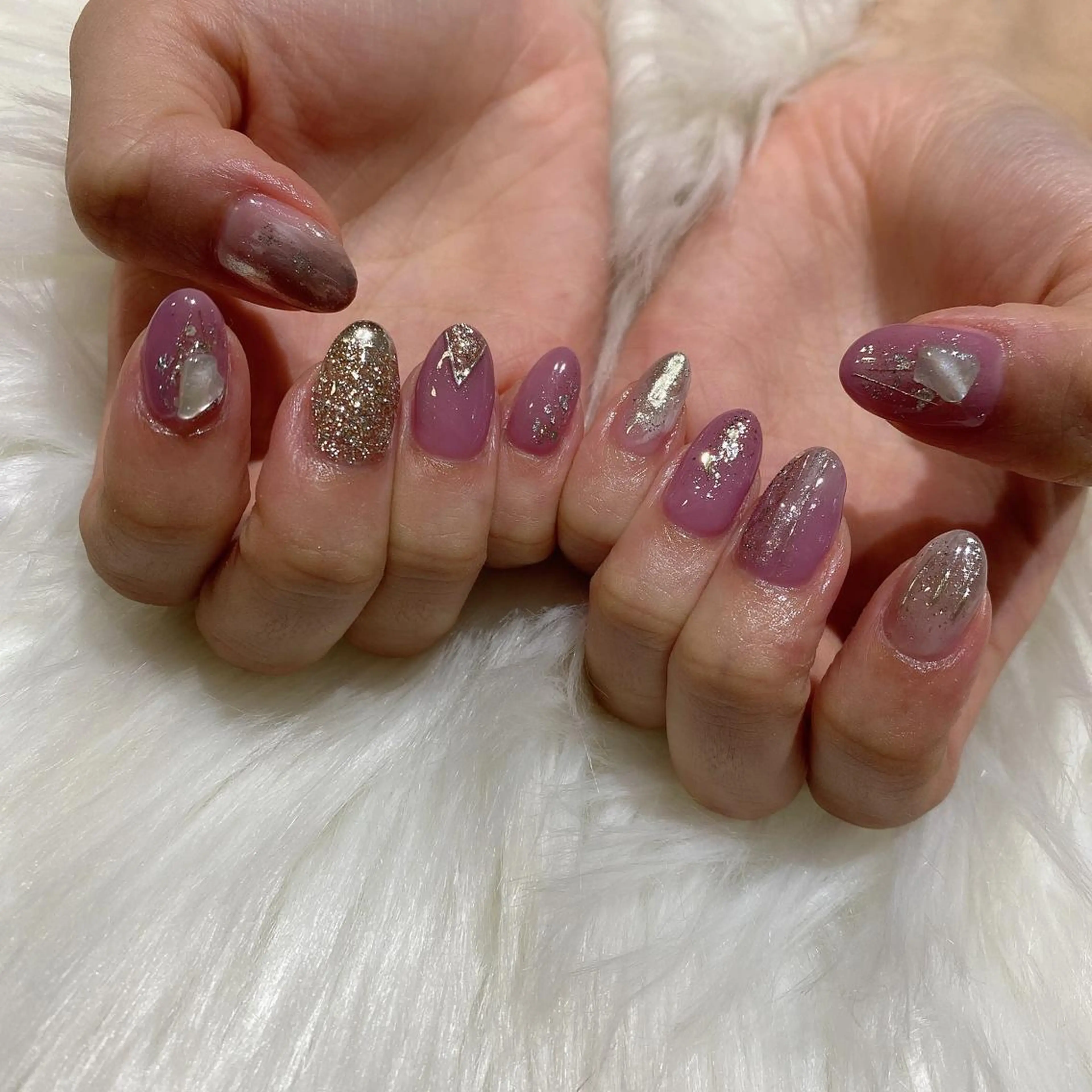 ネイル ハンドネイル 西岡 杏のネイルデザイン