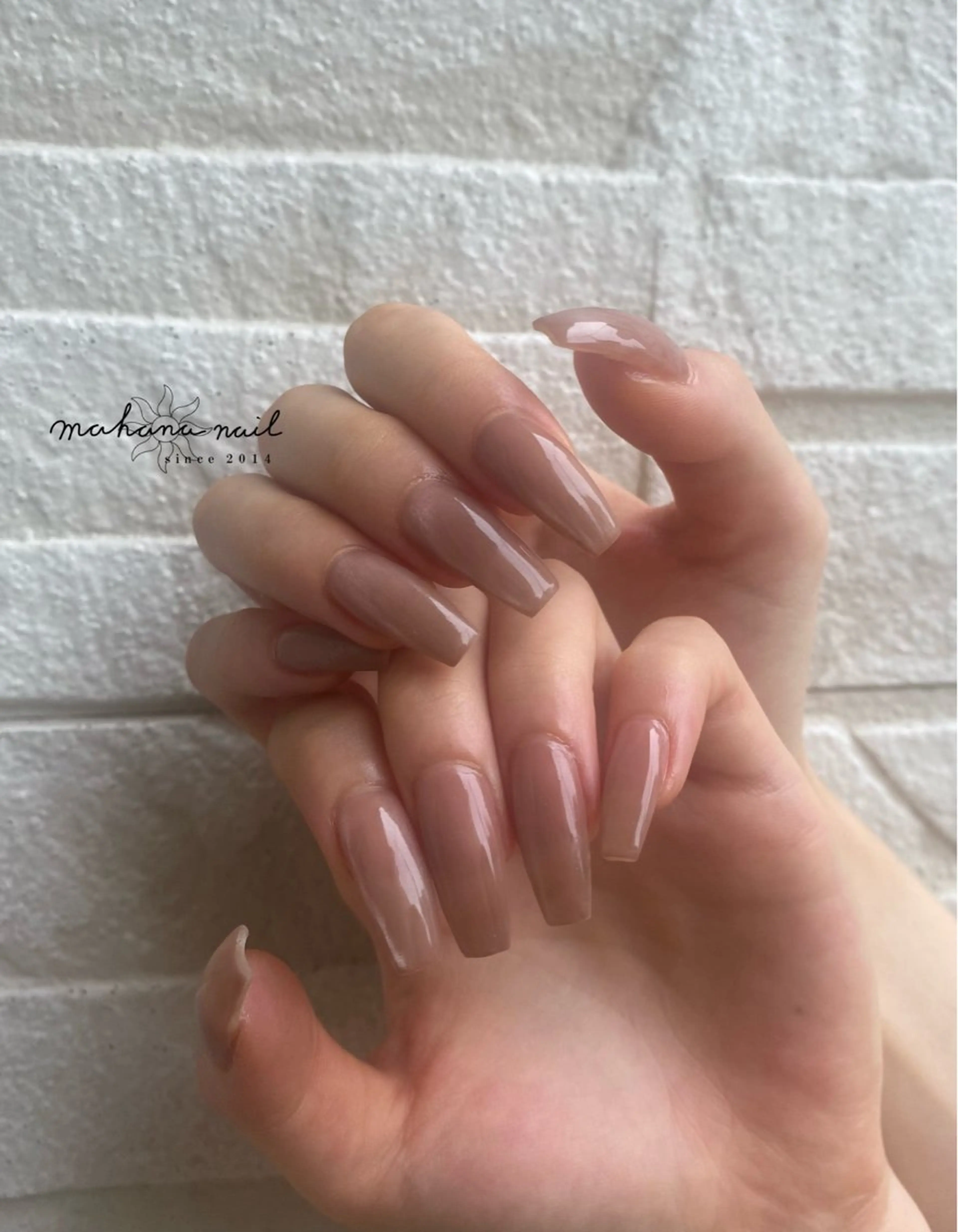 ネイル ロングネイル マグネットネイル ハンドネイル mahana nailのネイルデザイン