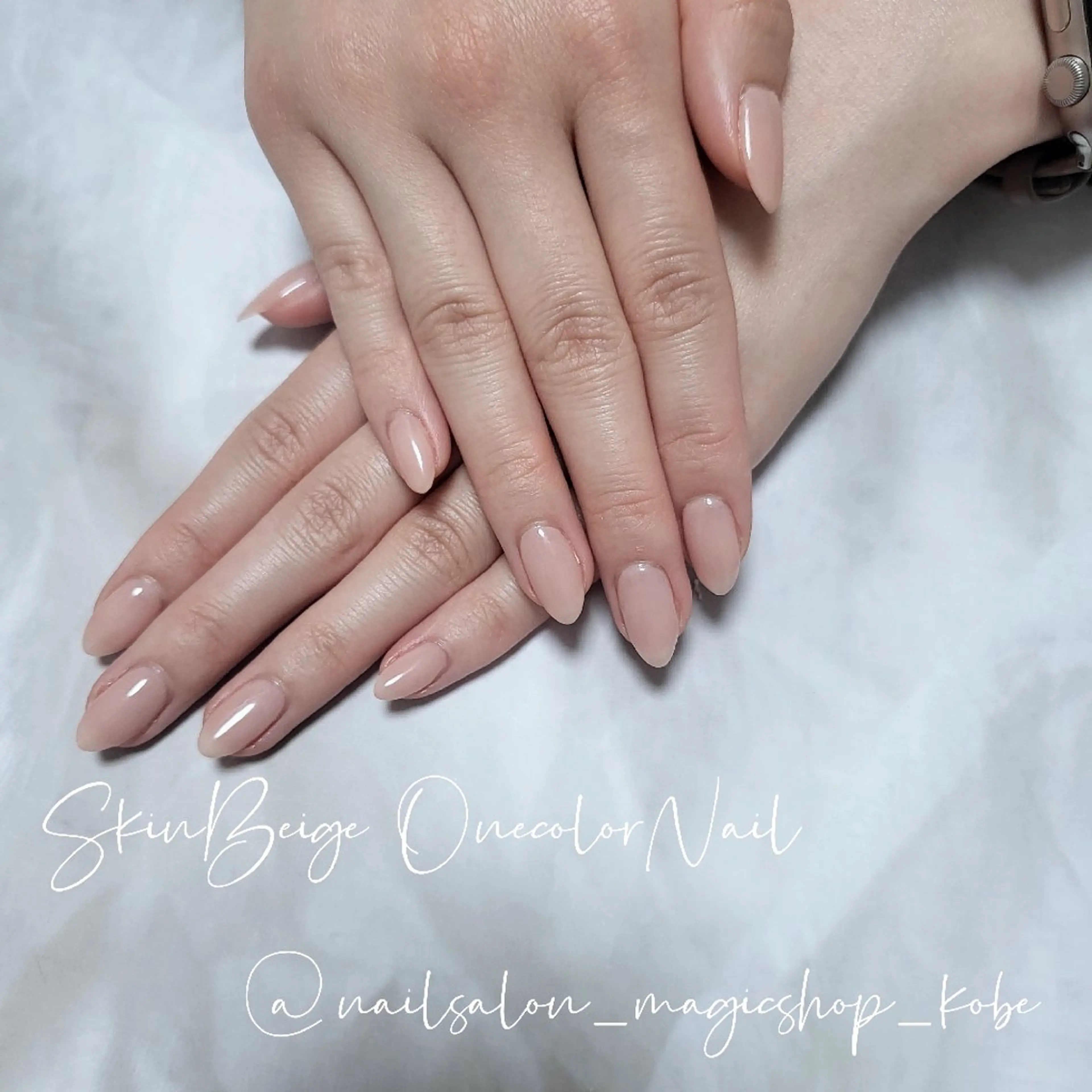 ネイル ジェルネイル オフィスネイル ワンカラーネイル ソフトジェル ハンドネイル Nailsalon MagicShopのネイルデザイン