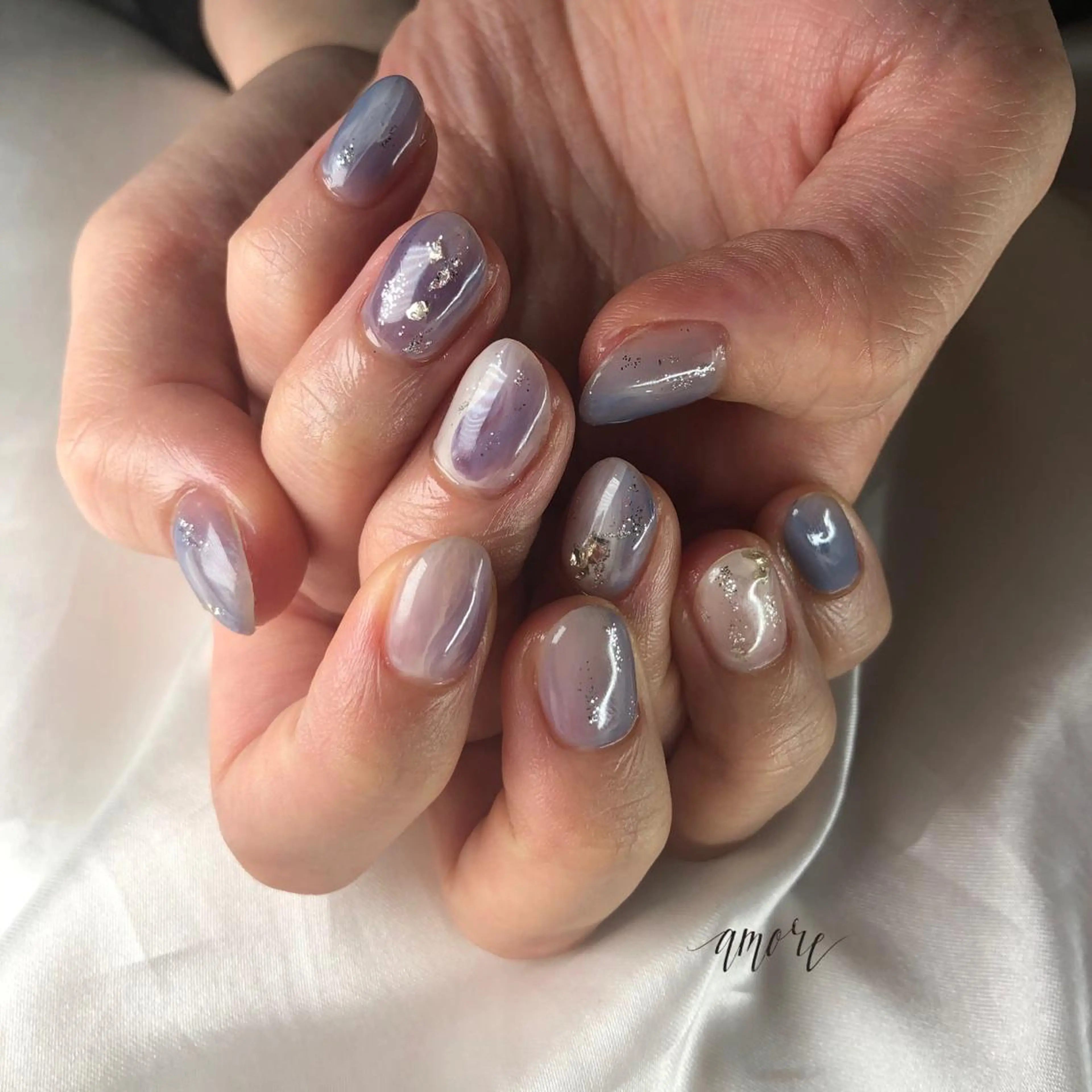 ネイル ジェルネイル 氷ネイル・うるうるネイル キラキラネイル マグネットネイル ミラーネイル You kyehwaのネイルデザイン