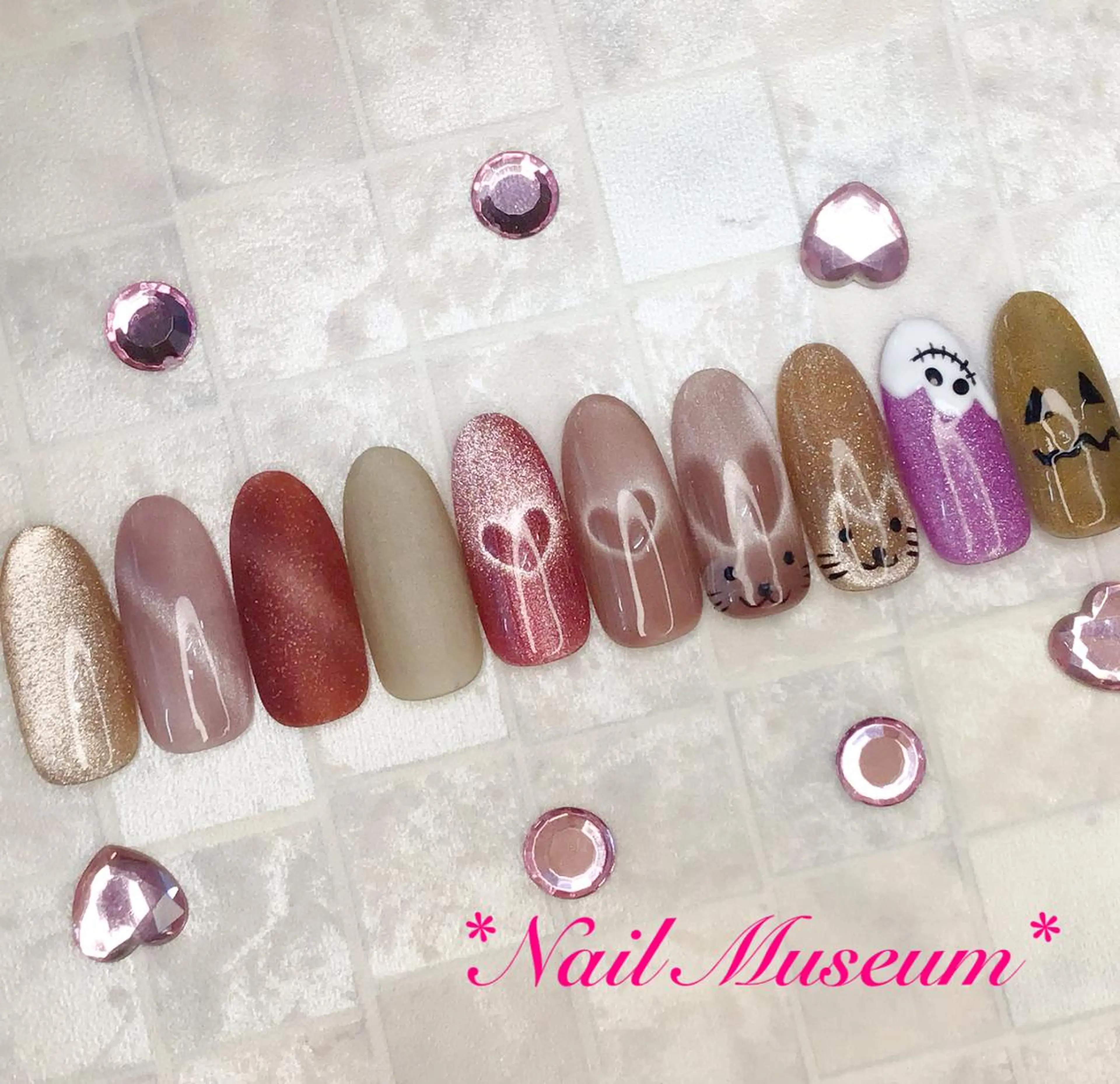 ネイル アートネイル フットネイル フレンチネイル ジェルネイル ハート マグネットネイル💛 Hayakawaのネイルデザイン