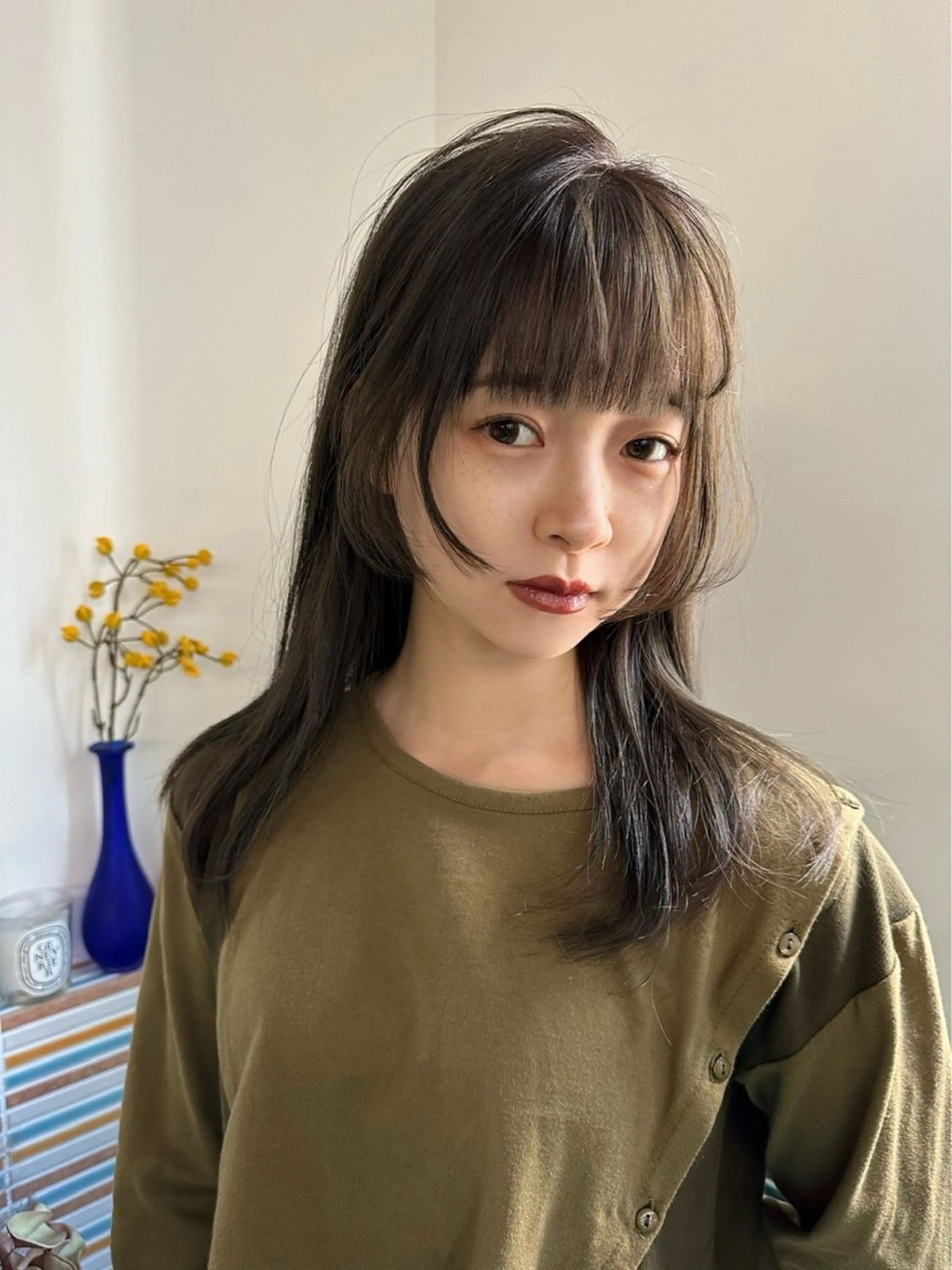 セミロング ★梅田お洒落カラー ちどり★のヘアスタイル