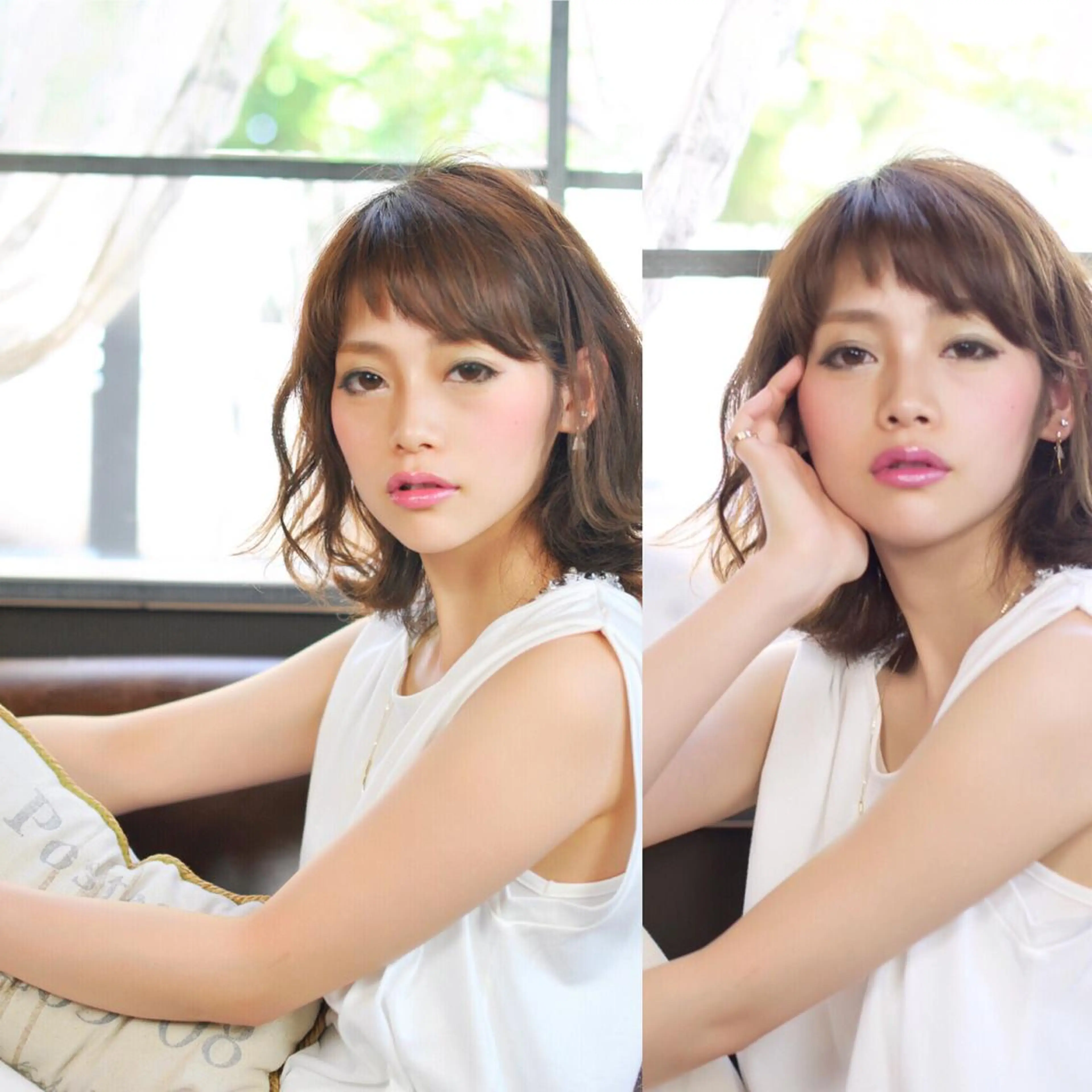 ミディアム セミロング Euphoria 【ユーフォリア】のヘアスタイル