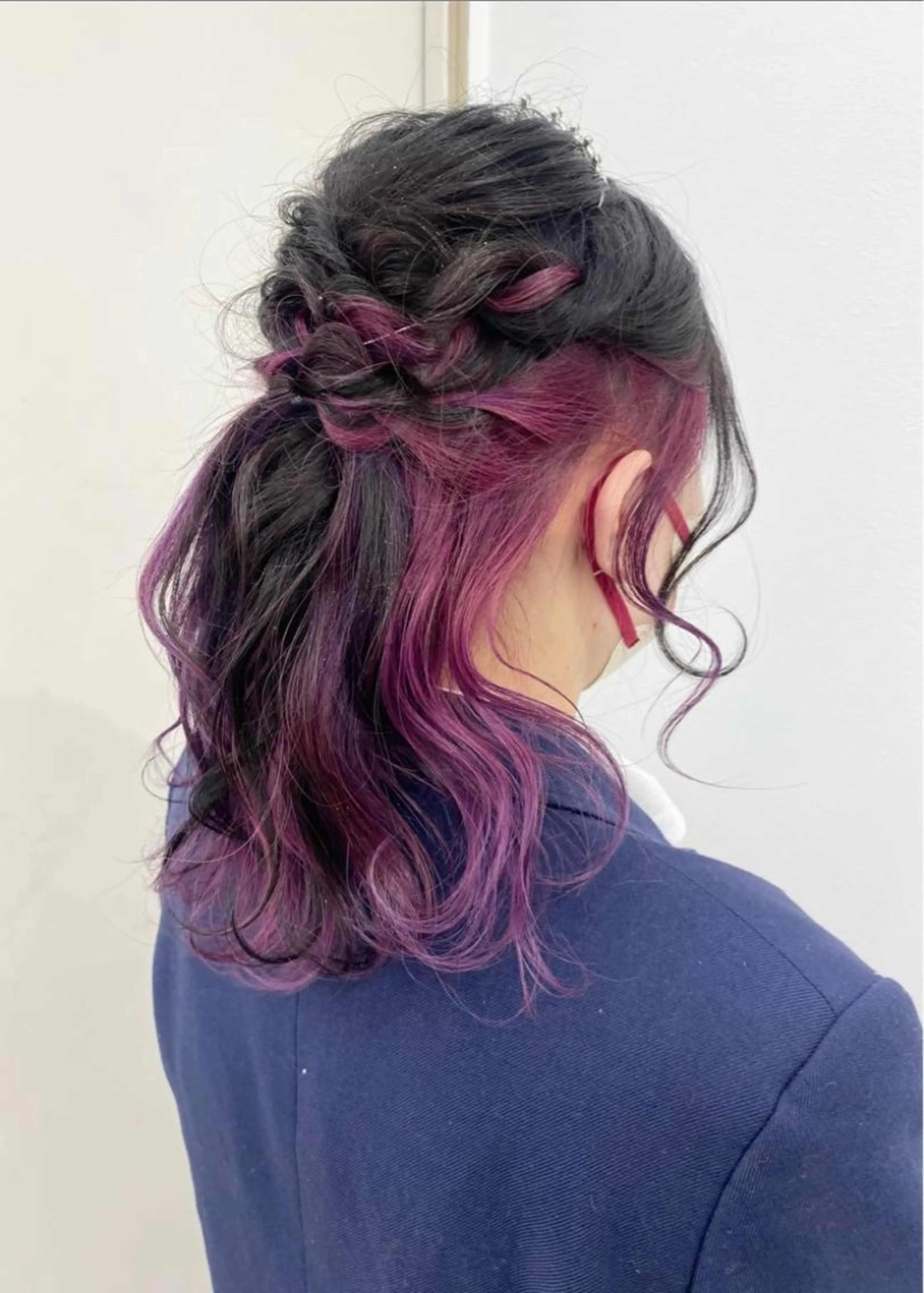 ロング ヘアアレンジ ハーフアップ tomomi /レイヤーカットのヘアスタイル