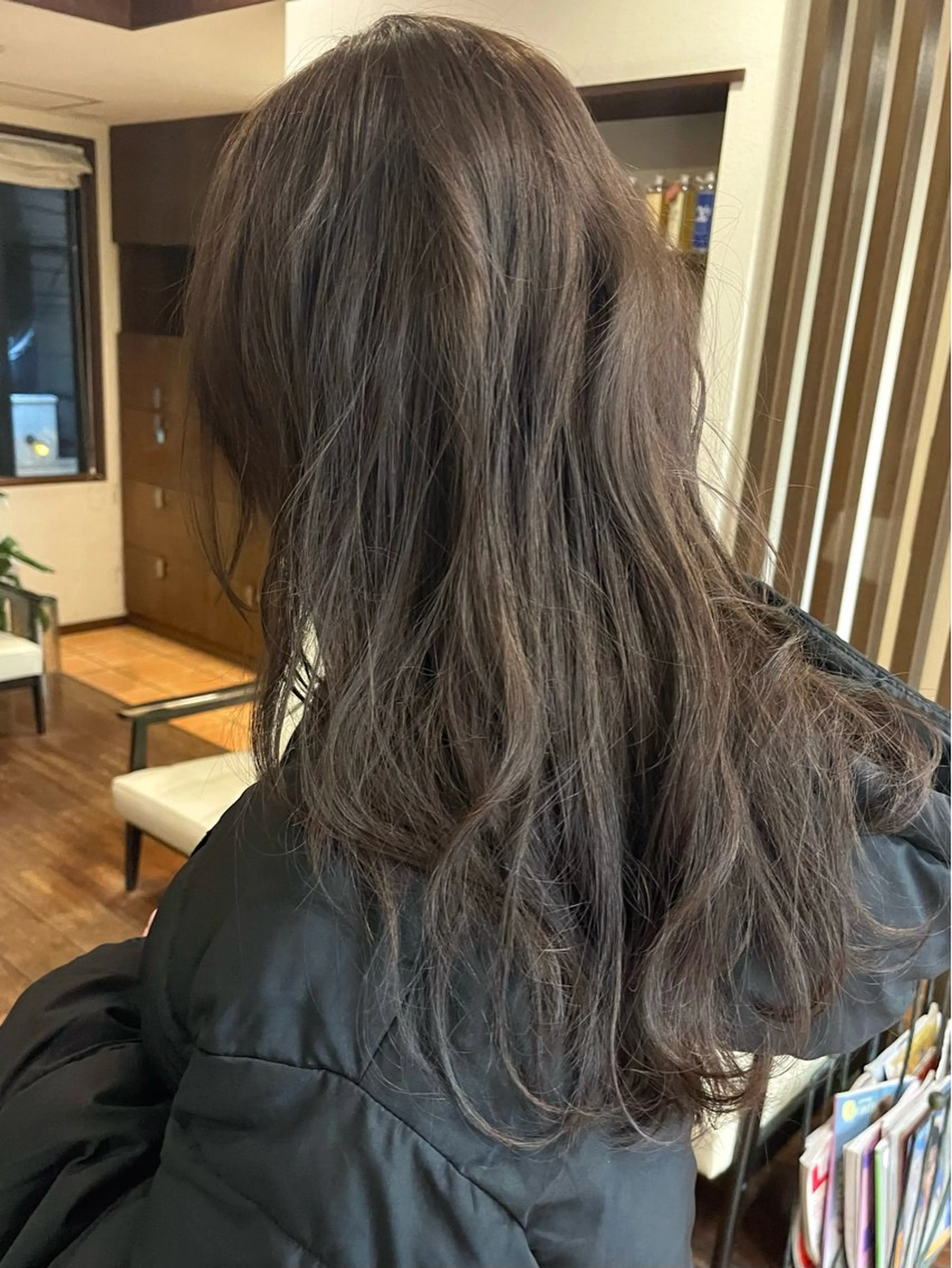 ロング カラー ブリーチ ダブルカラー ラベンダーカラー ブリーチなしカラー ヘアカラー トリートメント 田室 和幸のヘアスタイル