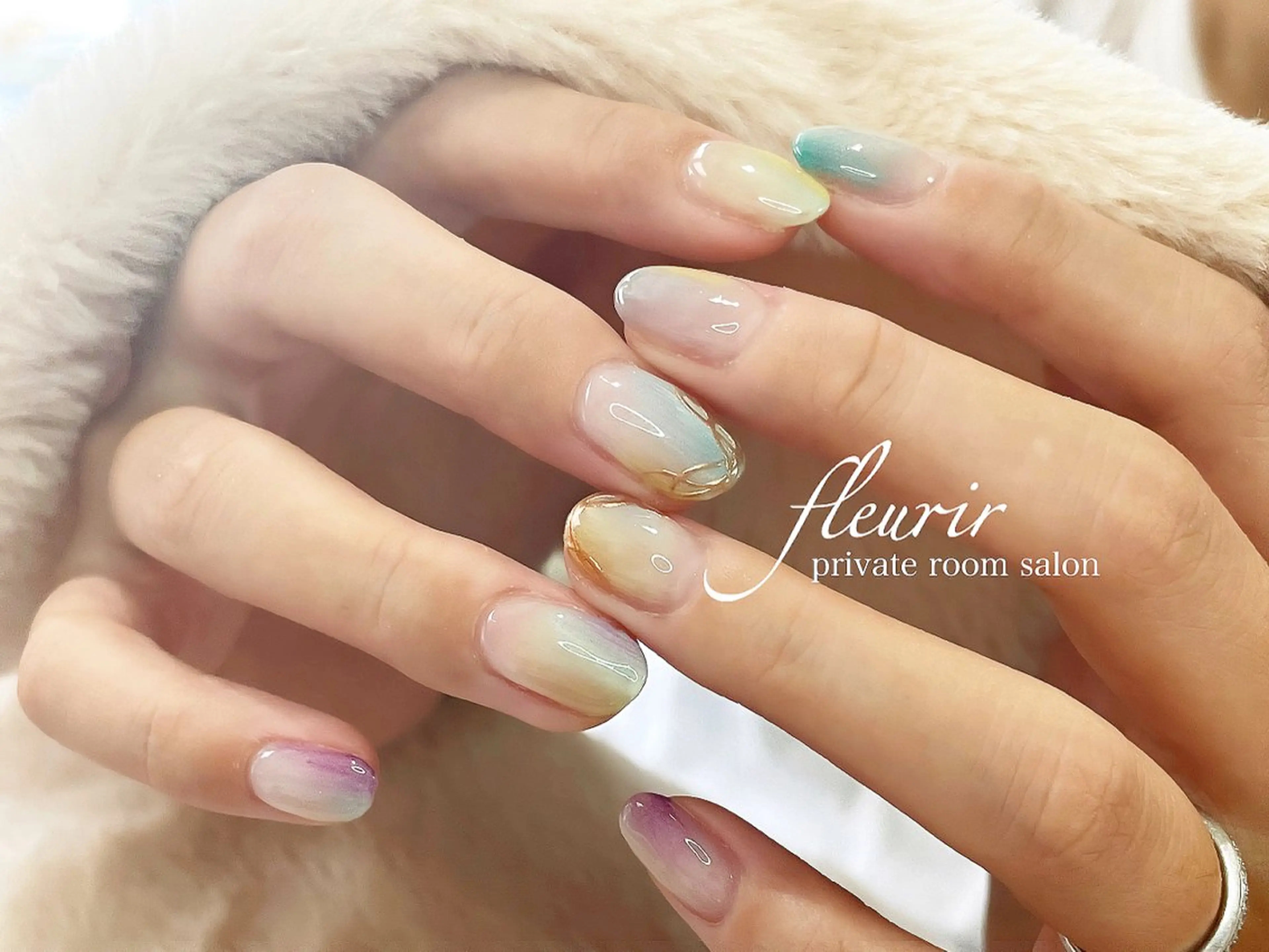 ネイル ハンドネイル フルリール 【プライベートサロンのネイルデザイン