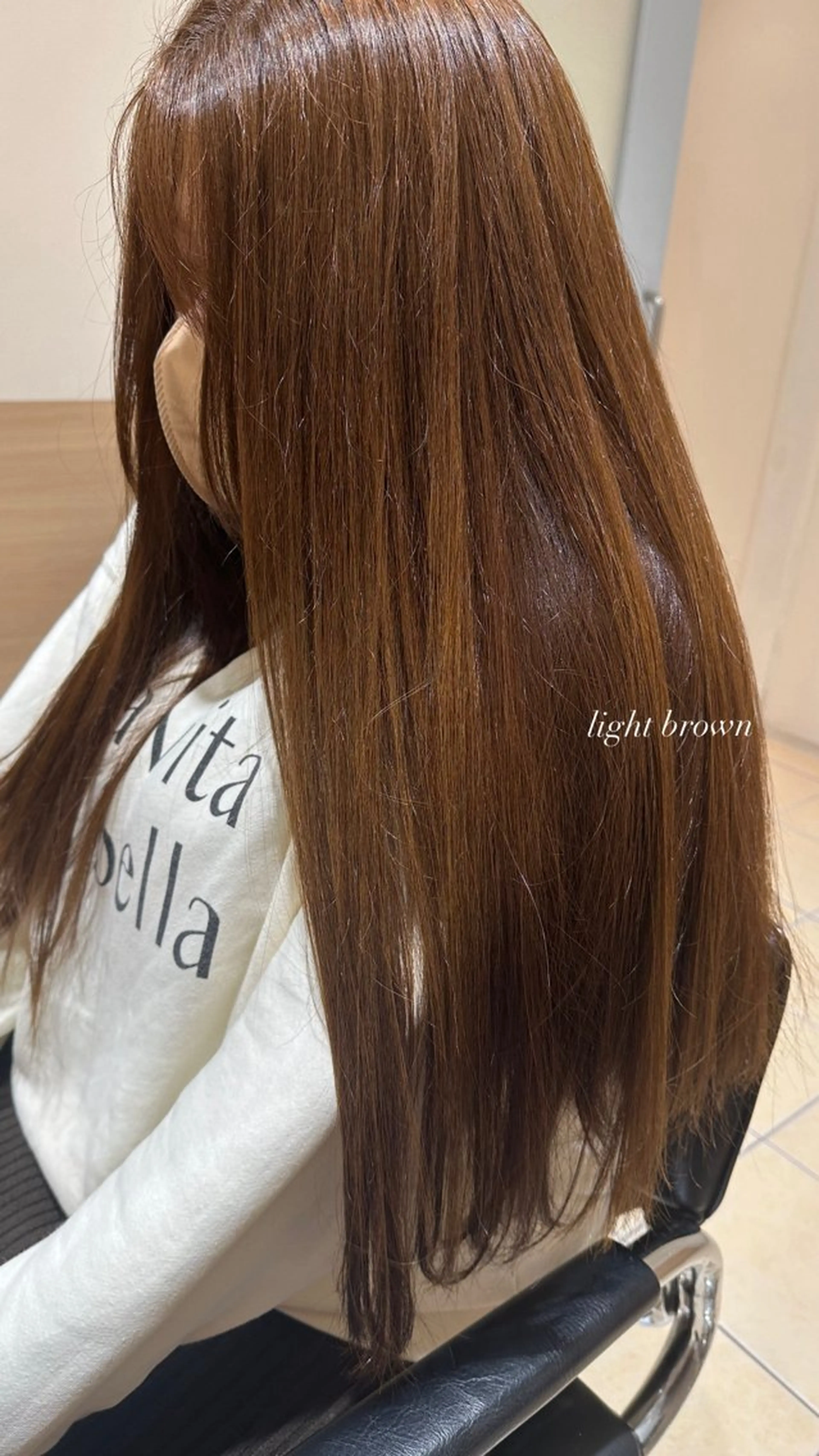 ロング カラー ブラウンカラー ケアカラー ピンクカラー ピンクブラウン ロング ヘアカラー GO TODAY SHAiRE SALON所属・天野 瑠真のヘアスタイル