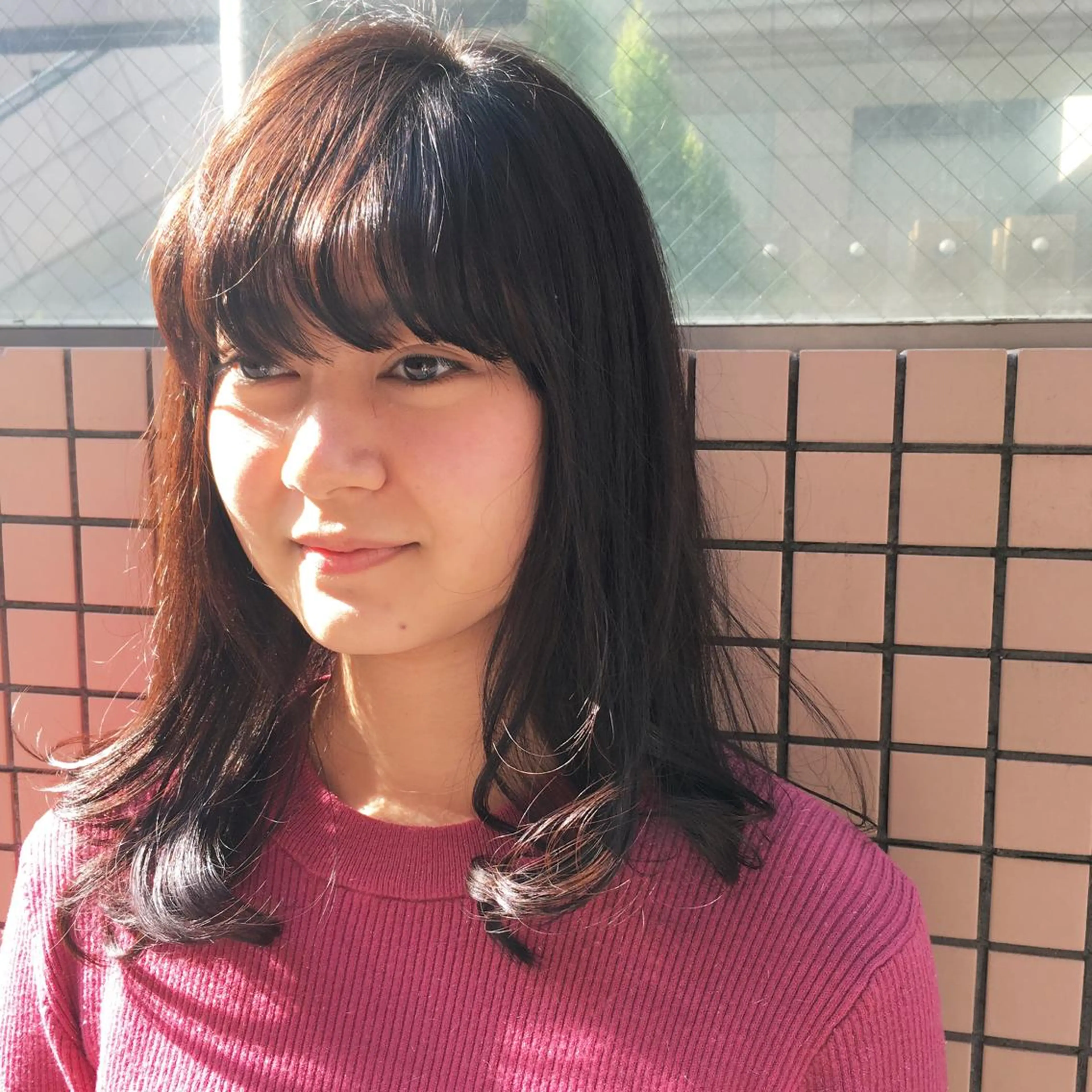 ミディアム 金子 歩実のヘアスタイル