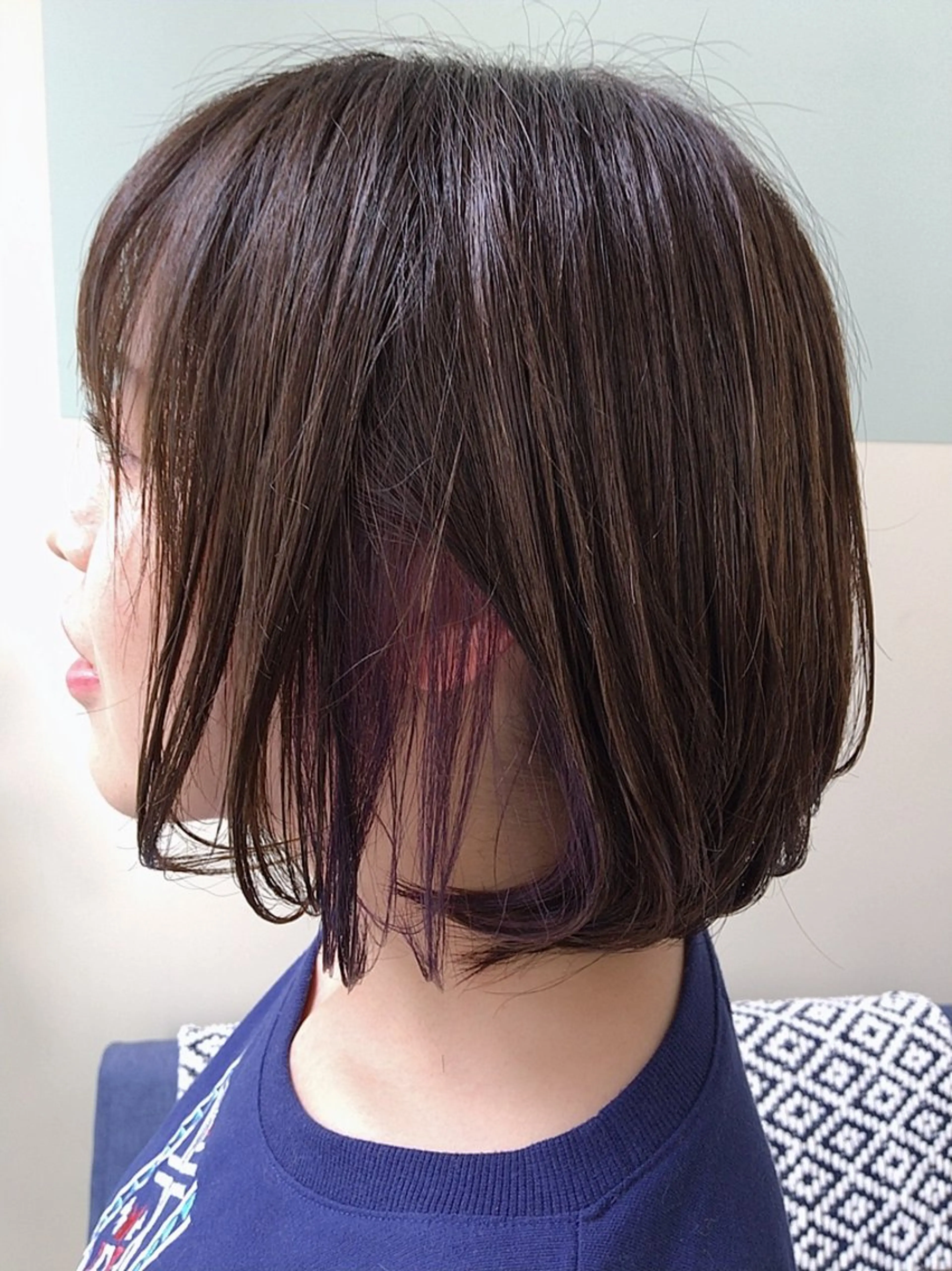ミディアム カラー インナーカラー ボブ 林 真之介のヘアスタイル