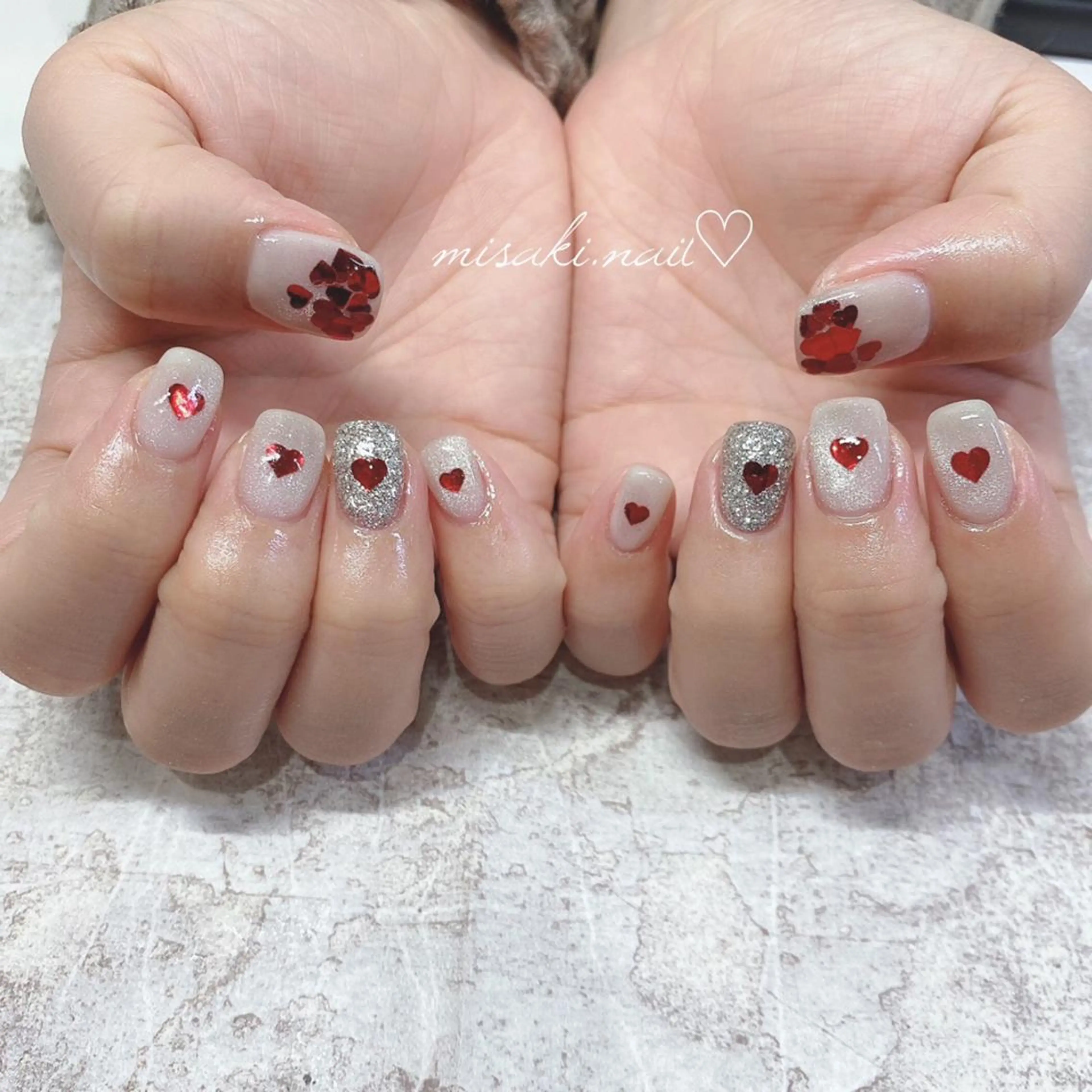 ネイル 韓国ネイル ワンホンネイル ハンドネイル nailsalon miinailsのネイルデザイン