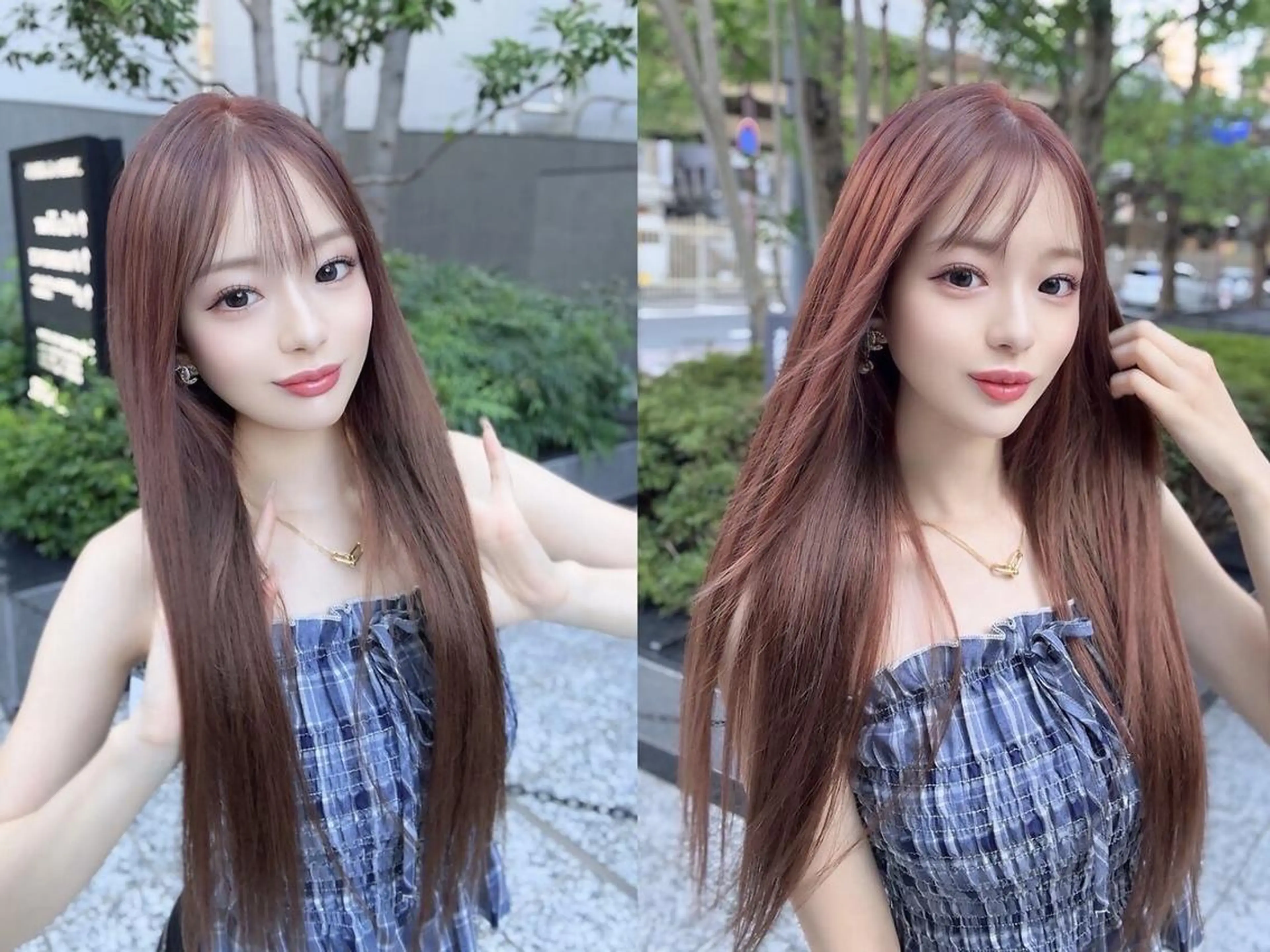 カラー ヘアアレンジ ロング シールエクステ バレイヤージュ ブリーチ ケアブリーチ ダブルカラー LIP 大阪本店 エクステ 堀谷和孝のヘアスタイル