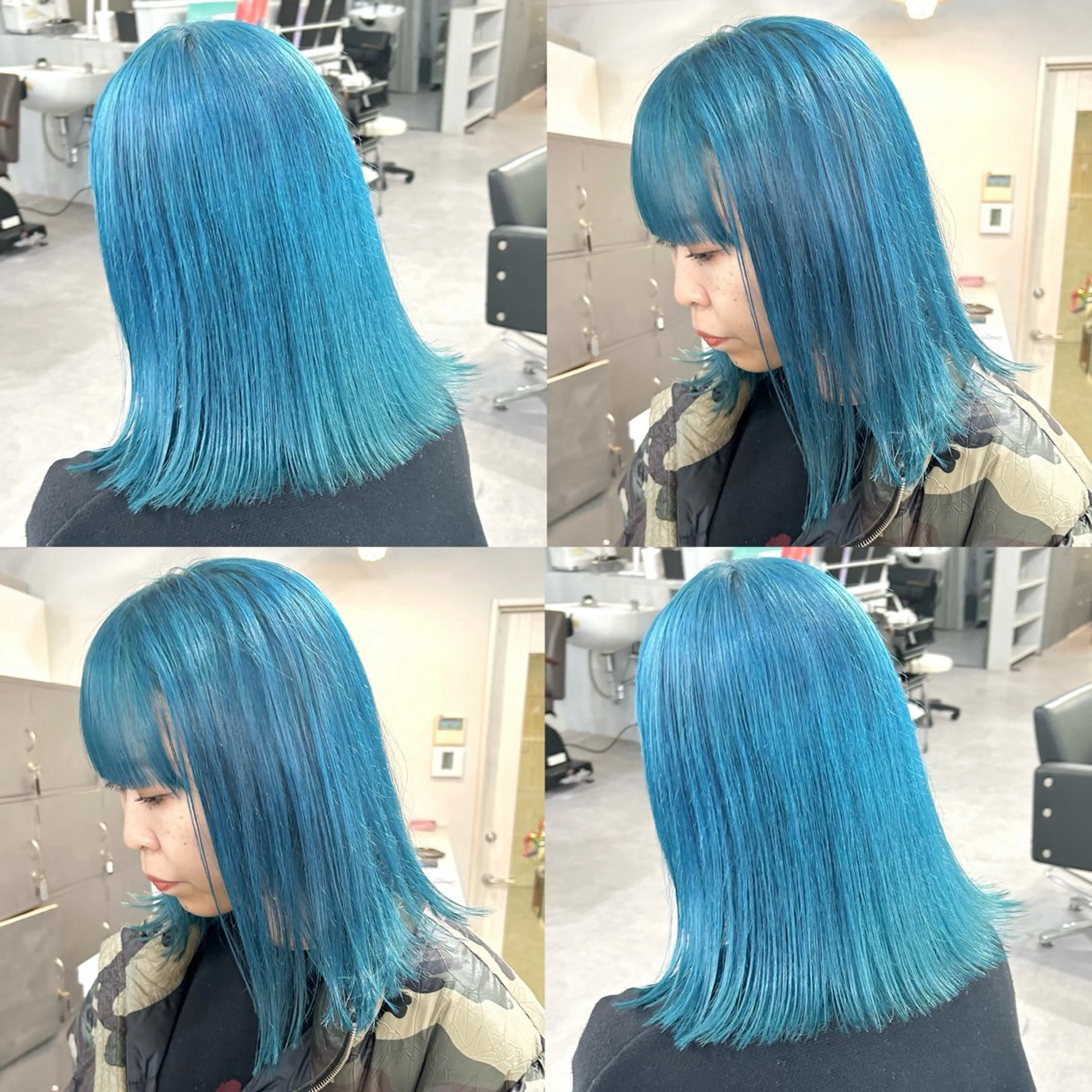 セミロング カラー Cielro/ダブル カラー/西田咲希のヘアスタイル