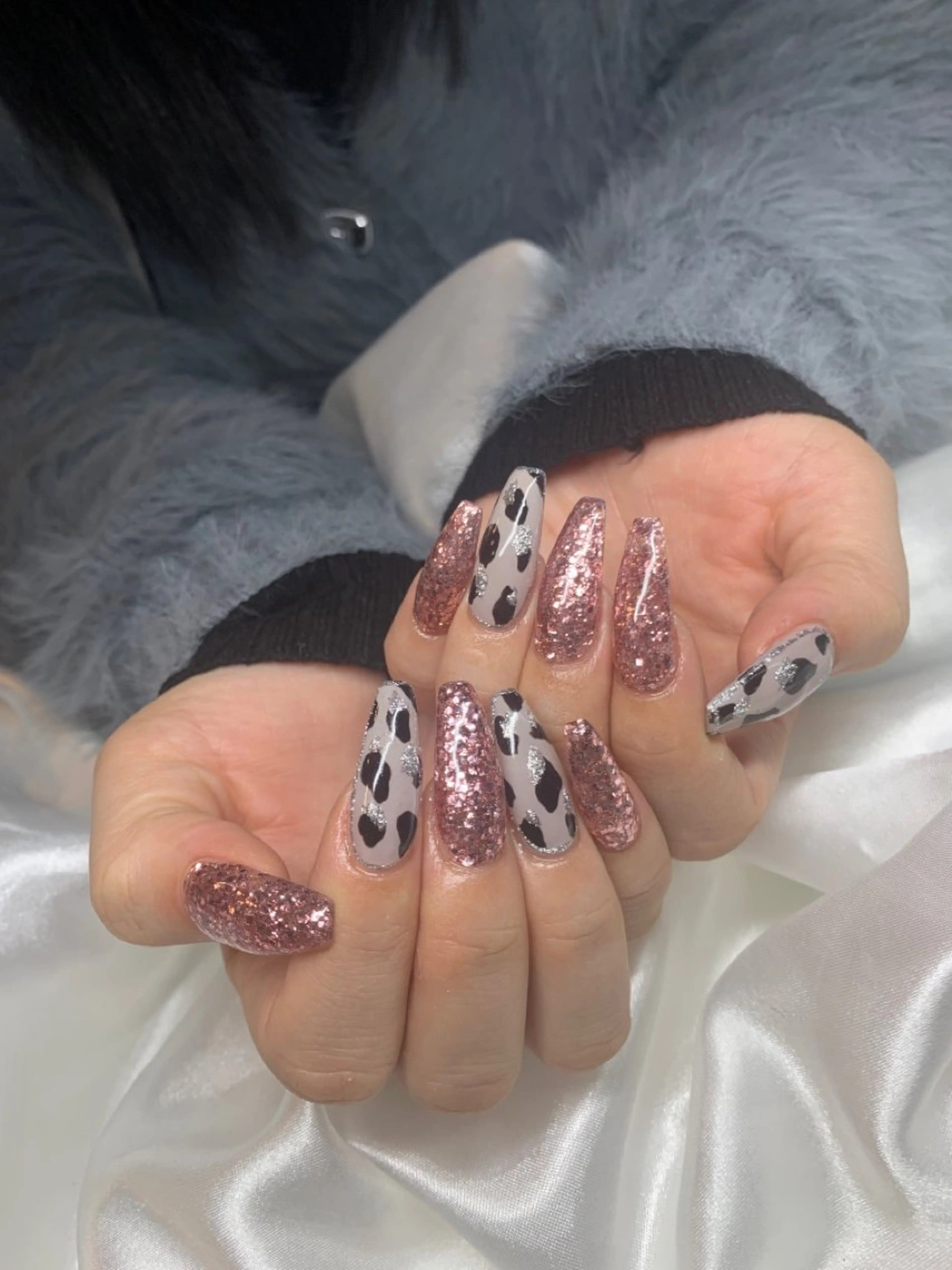 ネイル アニマル柄 スカルプネイル ハンドネイル happiness nailのネイルデザイン