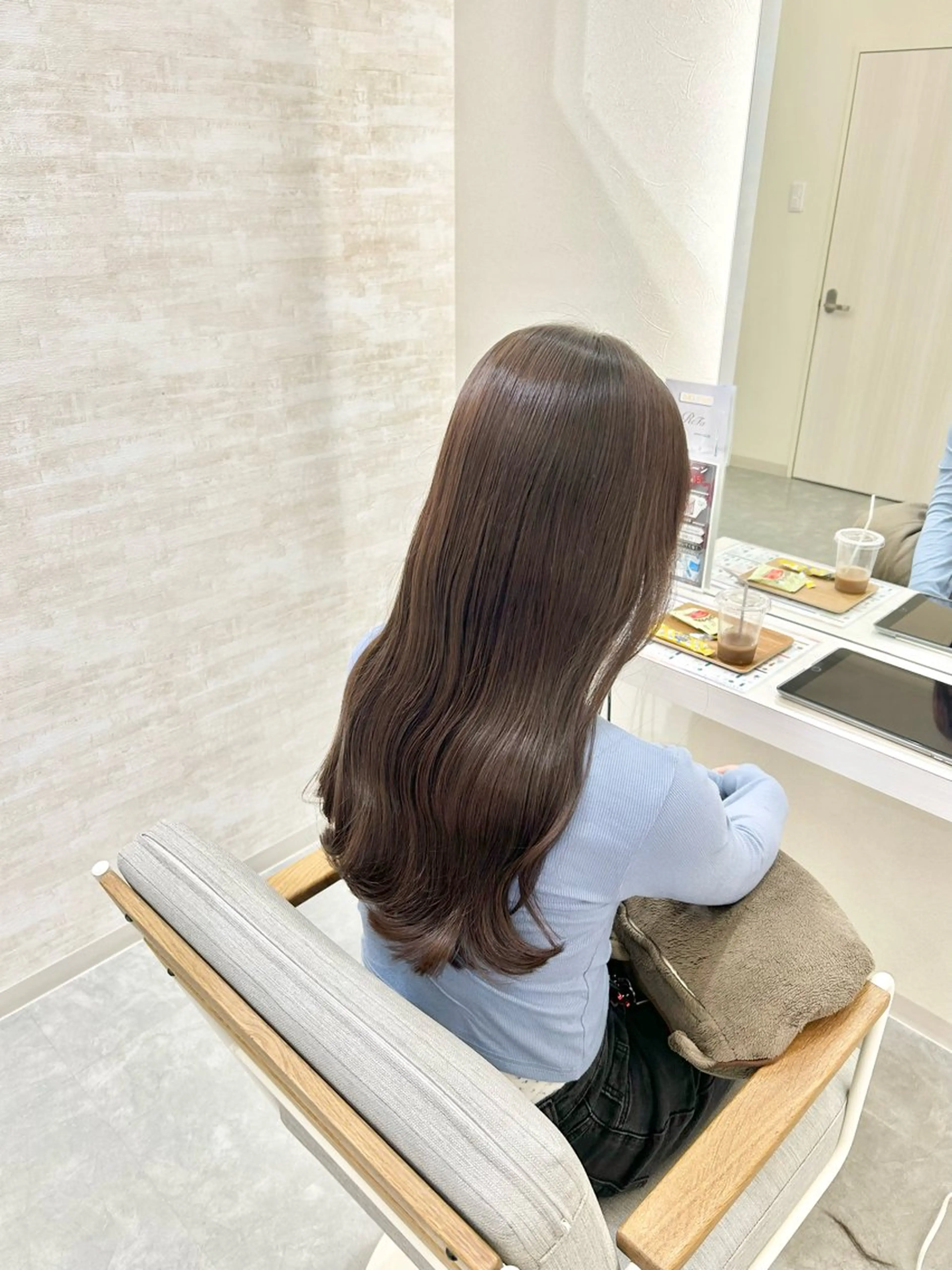 セミロング カラー 透明感カラー グレージュ アイスグレージュ カット ヘアカラー トリートメント 髪質改善&ヘアケア /菊池琉那のヘアスタイル