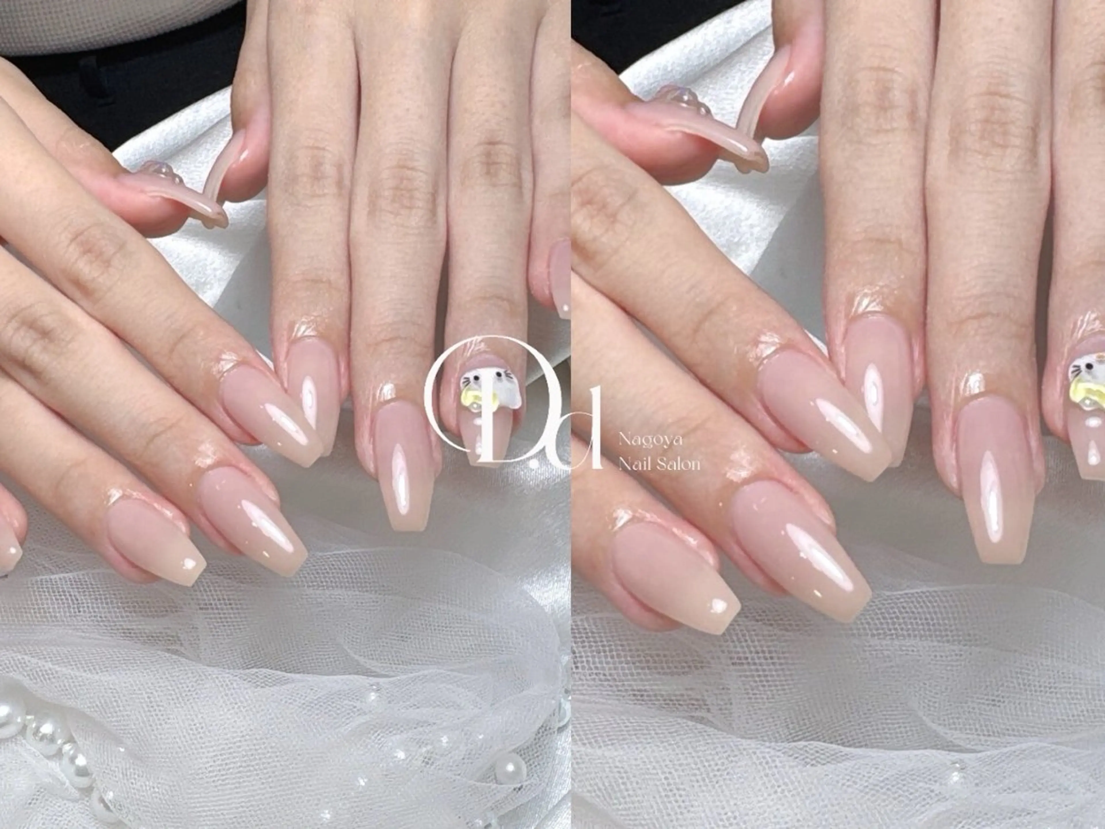 ネイル フットネイル フレンチネイル ジェルネイル ガーリー グラデーション ハンドネイル D.d Nail Moeのネイルデザイン