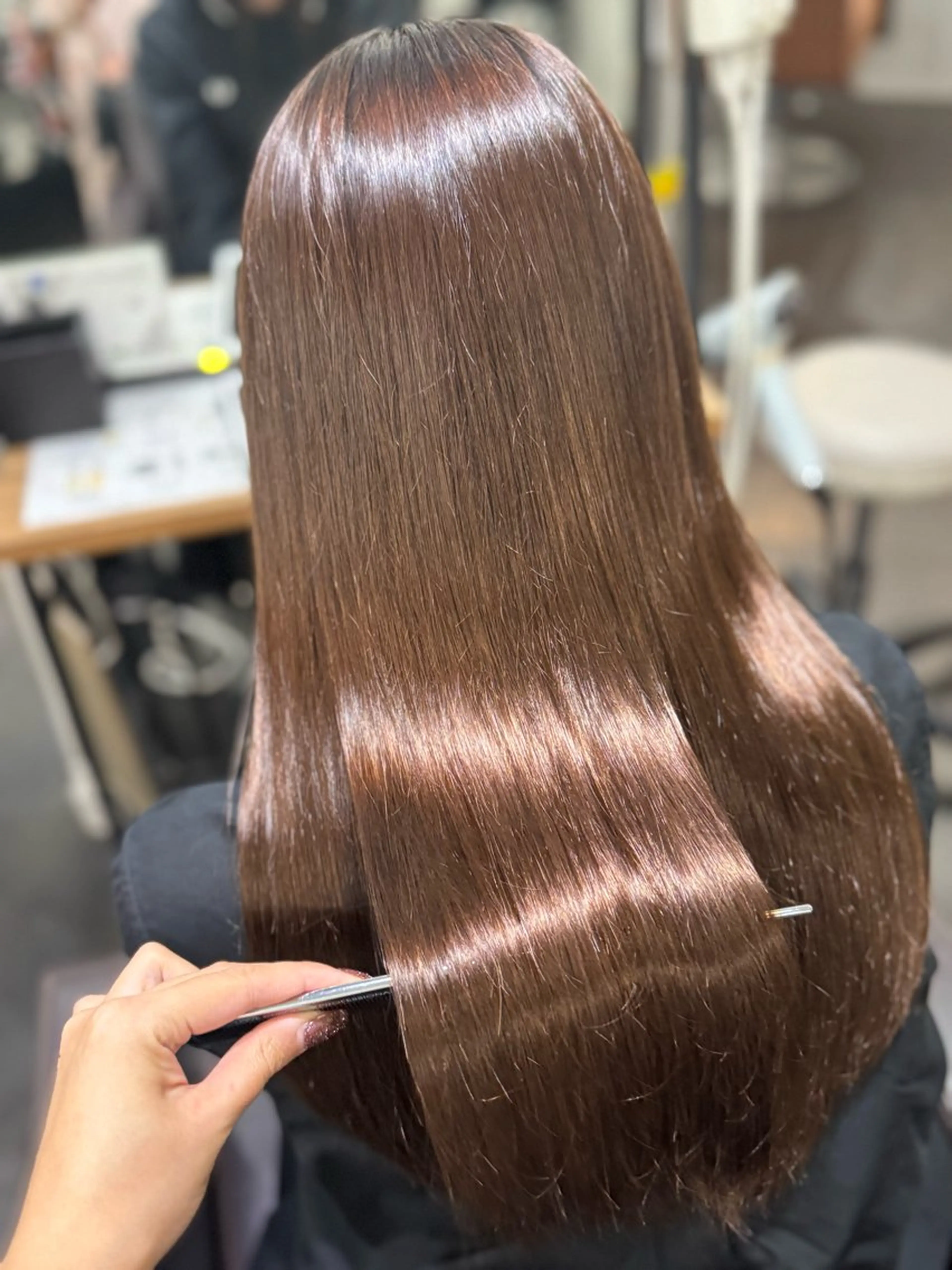 《B》🎀【リピーター様•予防美容】🎀髪質改善カラー➕髪質改善TR &ヘッドスパ➕カットの写真