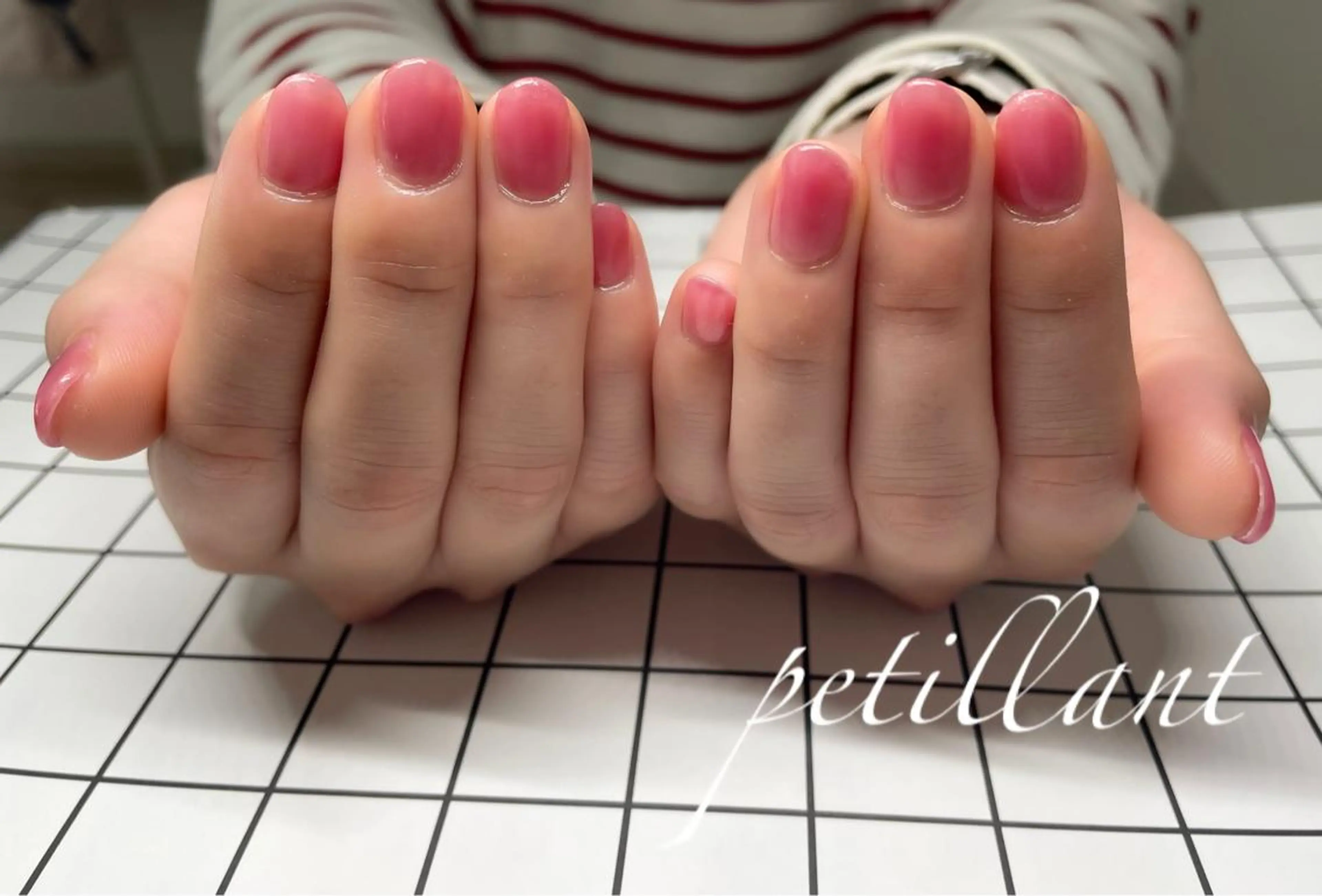 ネイル ピンク 春ネイル nail salon petillantのネイルデザイン