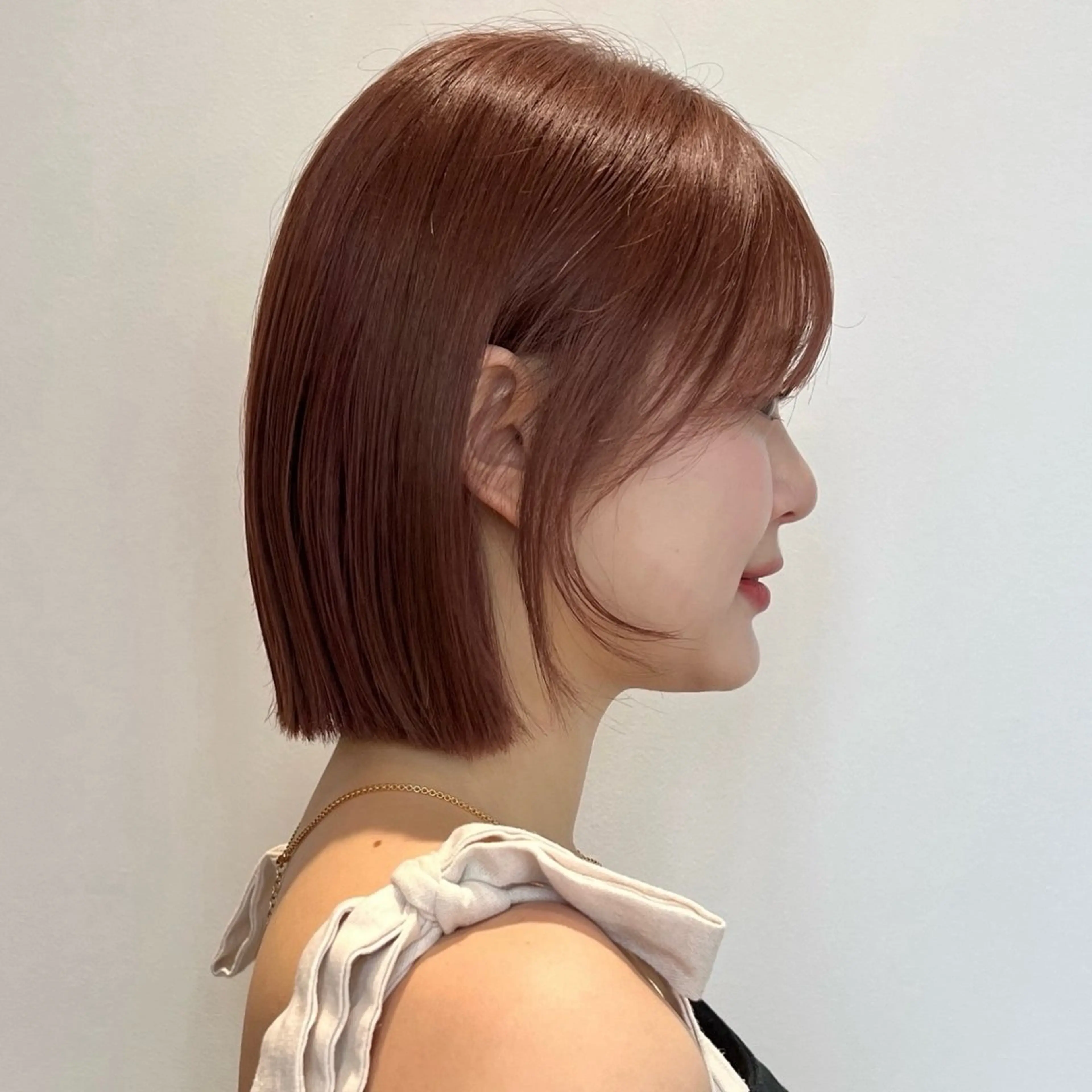 ミディアム カット ヘアカラー ボブ限定🎀 エミリのヘアスタイル