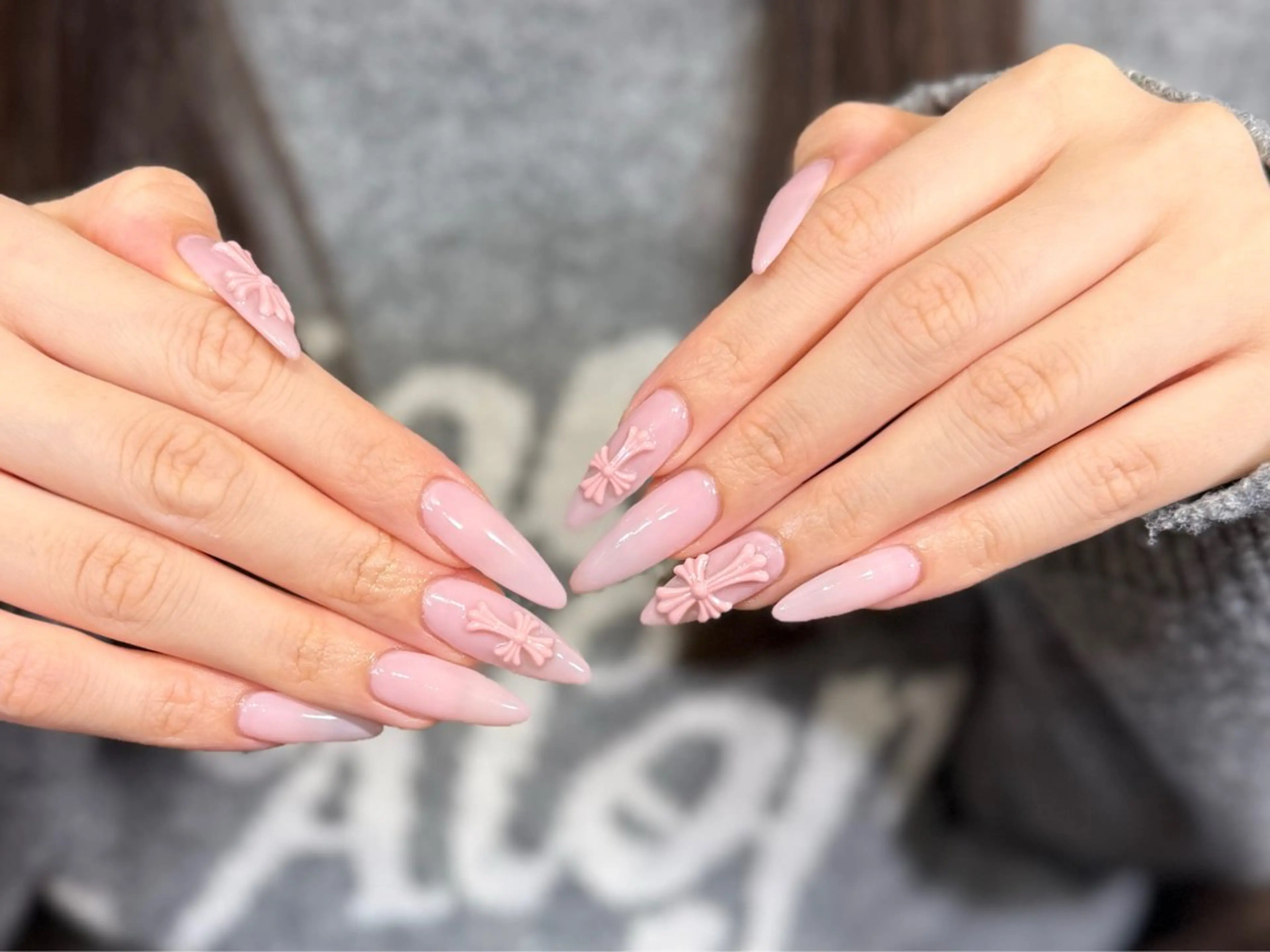 🩵 オープン記念価格40%オフ❤️長さだし10本付❣️話題のクロムネイル【オフありの方はこちら】の写真