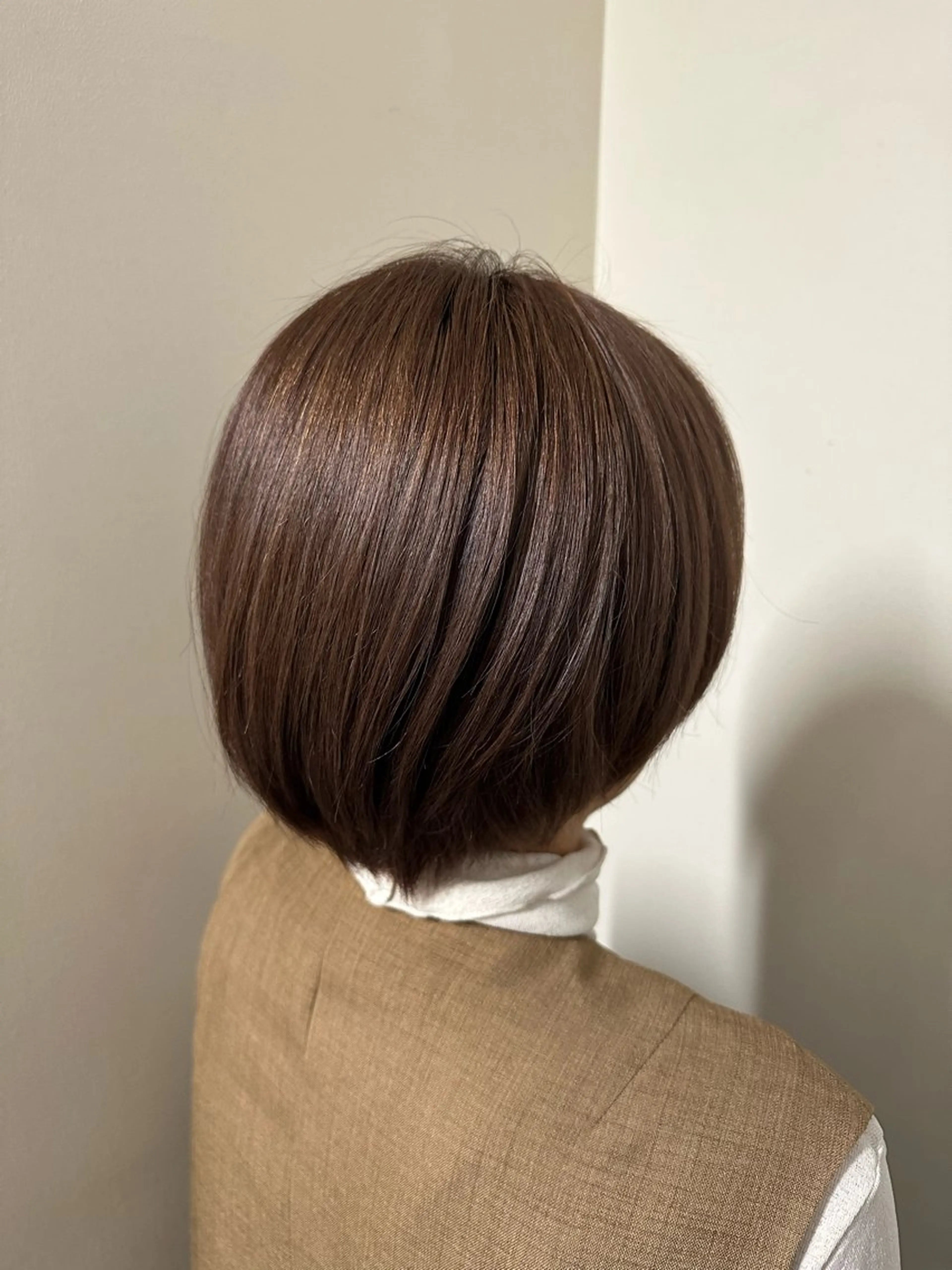 ショート カラー ブリーチ ブラウンカラー ケアブリーチ ピンクカラー ピンクブラウン 平日オススメ✨ プチプラ✨山下のヘアスタイル