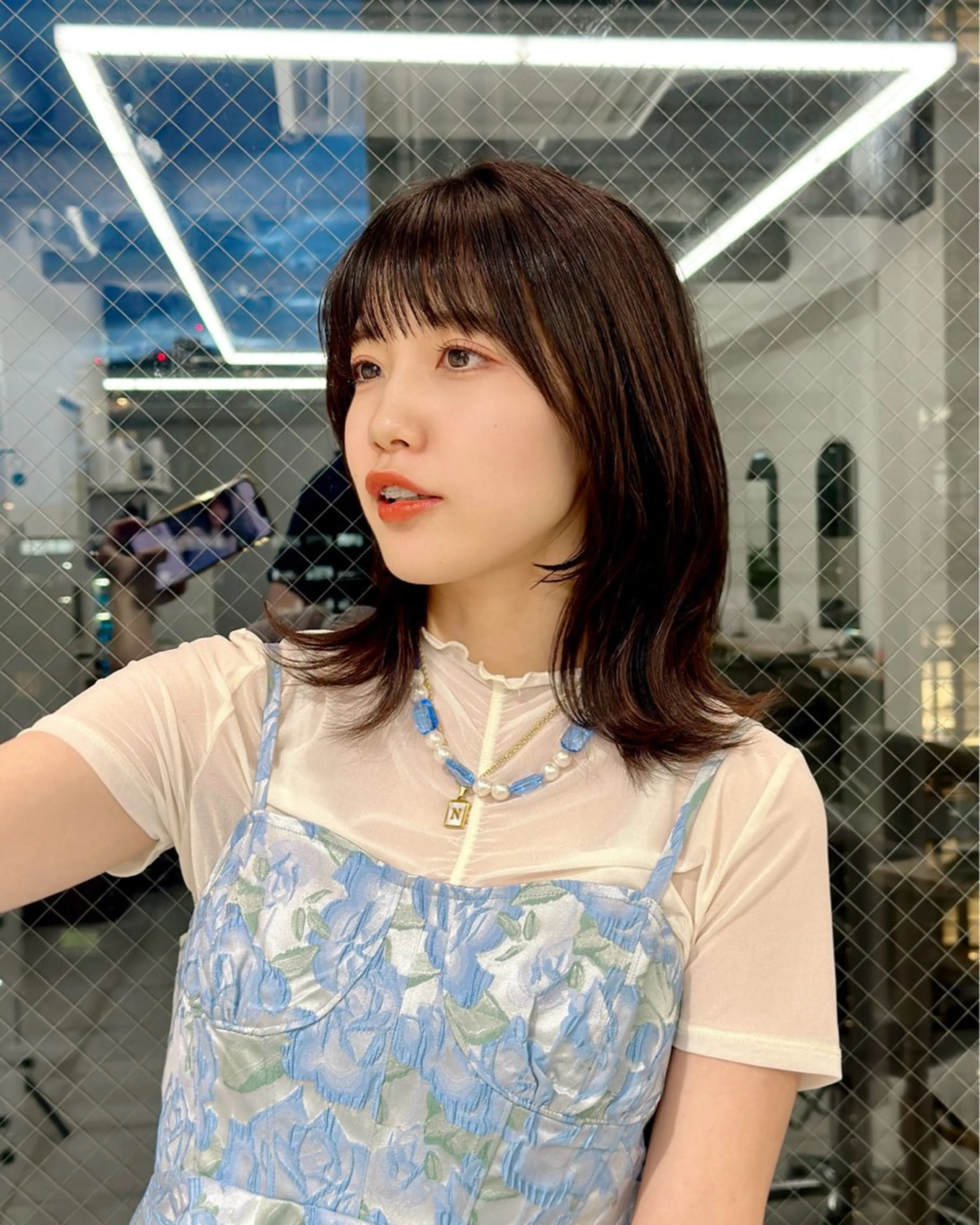 ミディアム カラー カット ヘアカラー トリートメント ブリーチなし/レイヤ ー特化🌈Tommyのヘアスタイル