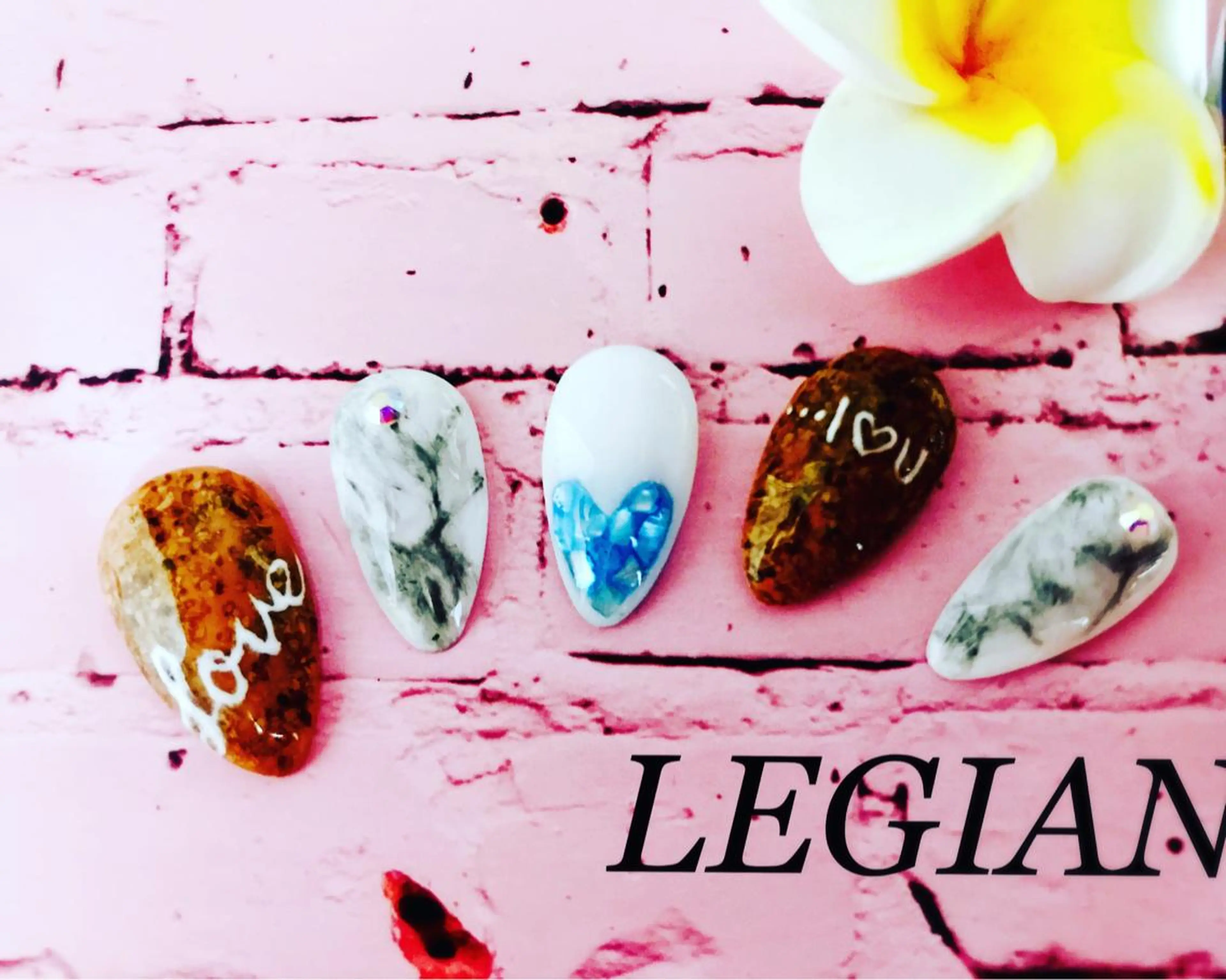 ネイル アートネイル 大理石ネイル(マーブル) 春ネイル 古川 真理枝のネイルデザイン