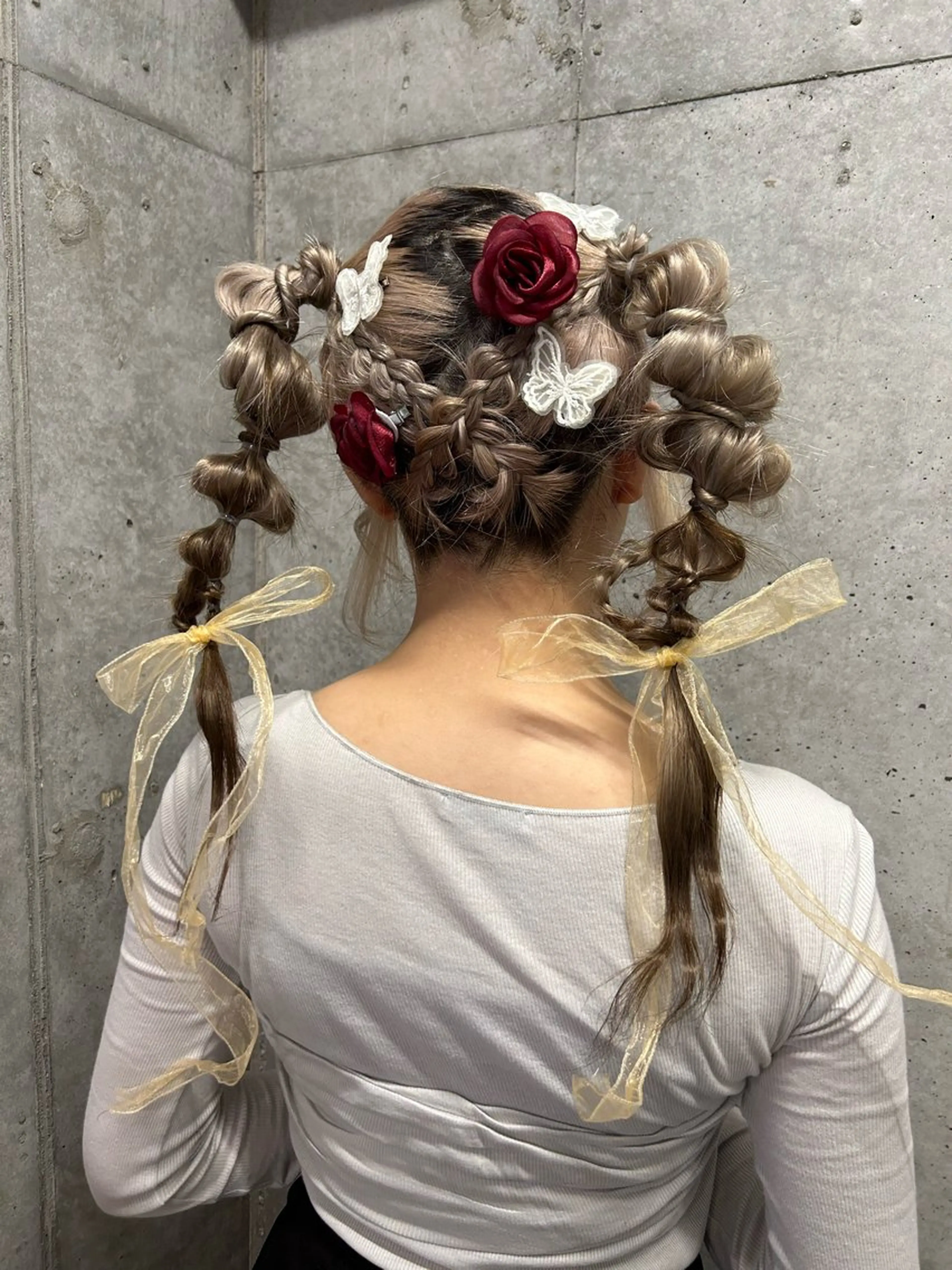 ロング ヘアアレンジ hina💟 透明感カラーのヘアスタイル