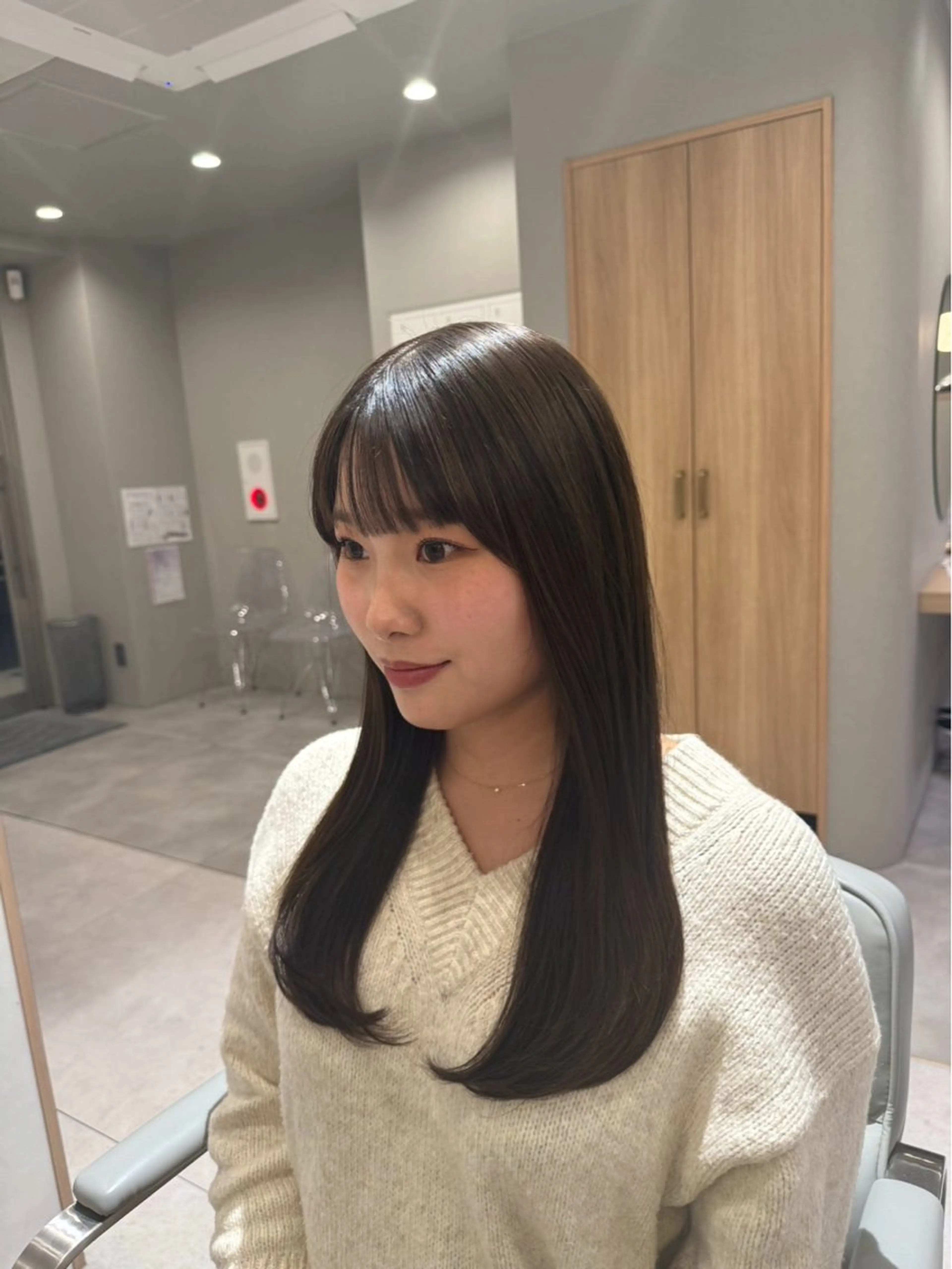 【🌸4月限定🌸】【透明感🆙】🍒カット+透明感カラー＋クイックトリートメント🍒の写真