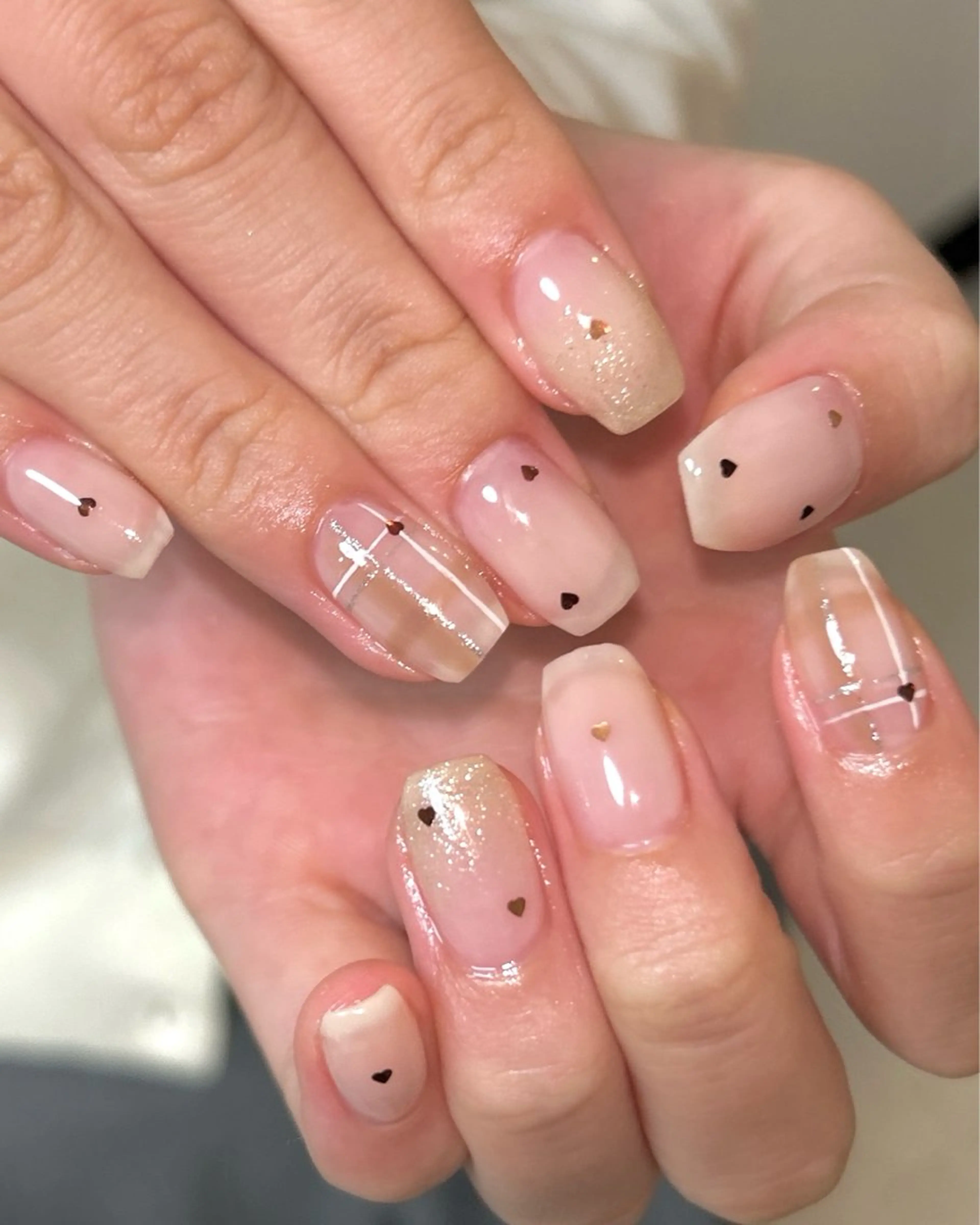 ネイル ホログラムネイル ハンドネイル ten nail salon　かえでのネイルデザイン