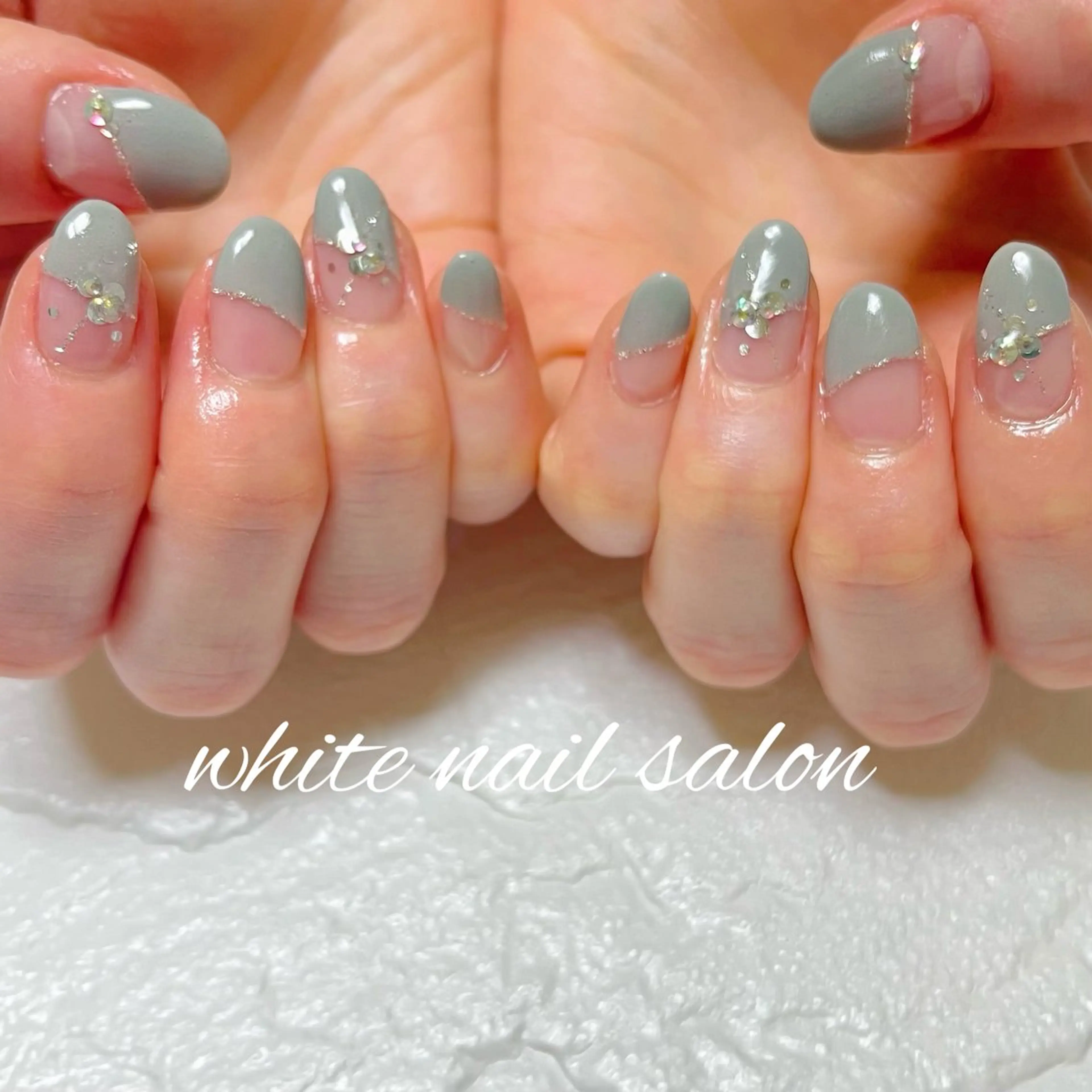ネイル ラメ(グリッター) ハンドネイル white nail salonのネイルデザイン